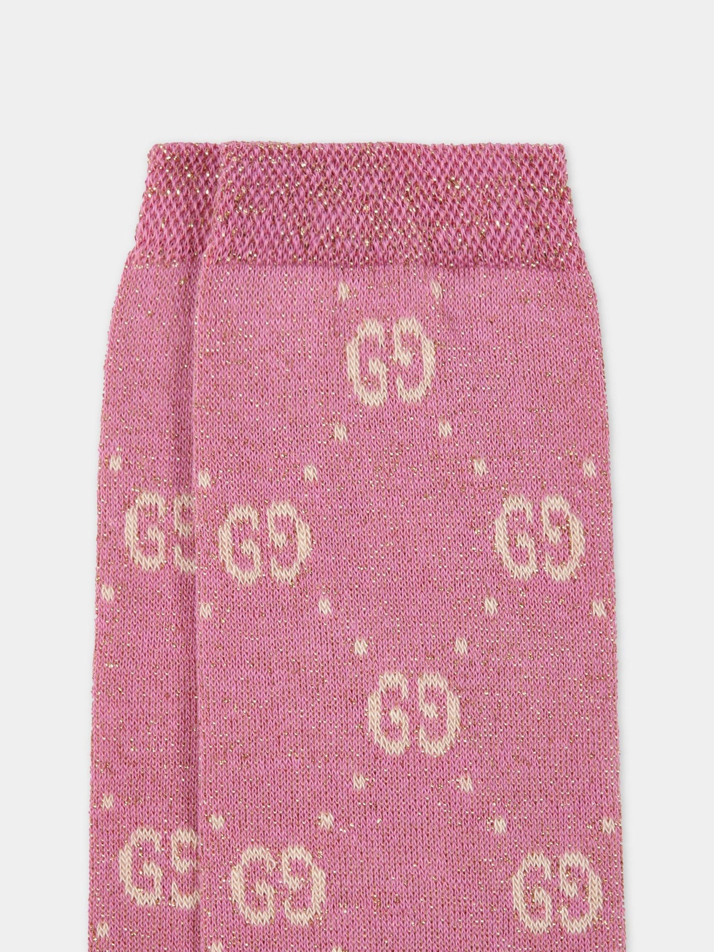 Calze lilla per bambina,Gucci Kids,480715 4K443 5878