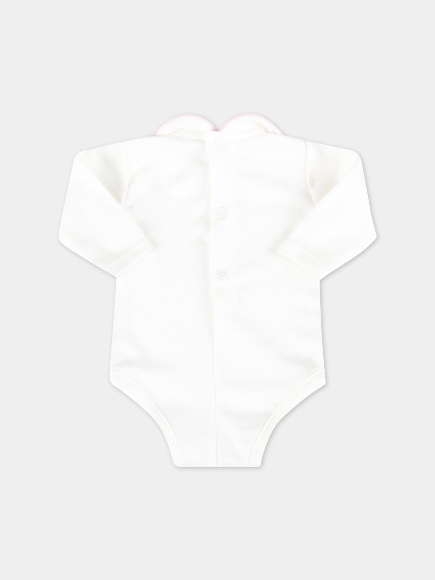 Body avorio per neonata,Little Bear,1029 LATTE/CICLAMINO