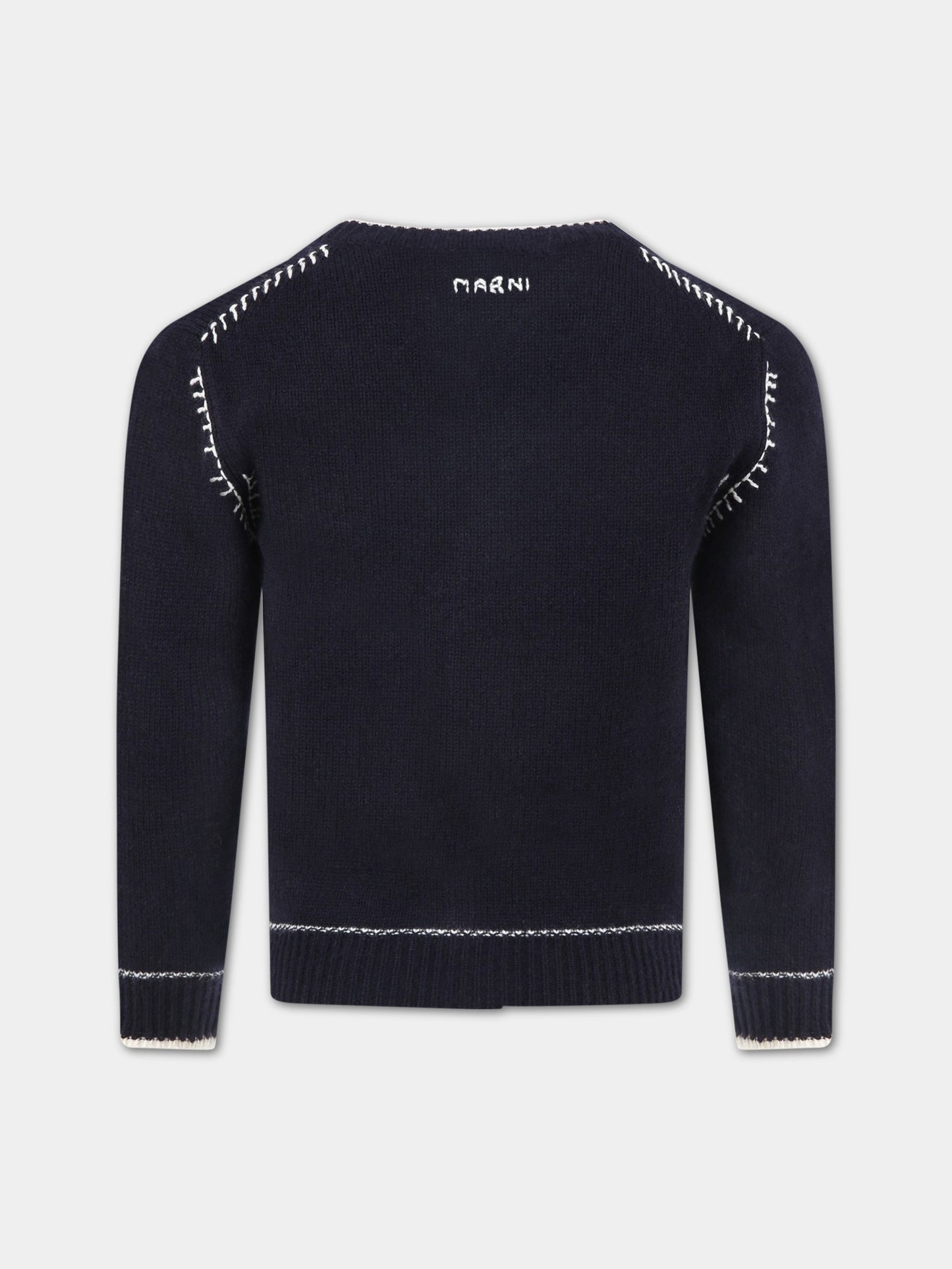 Cardigan blu per bambini,Marni Kids,M002S9 M00GJ 0M803