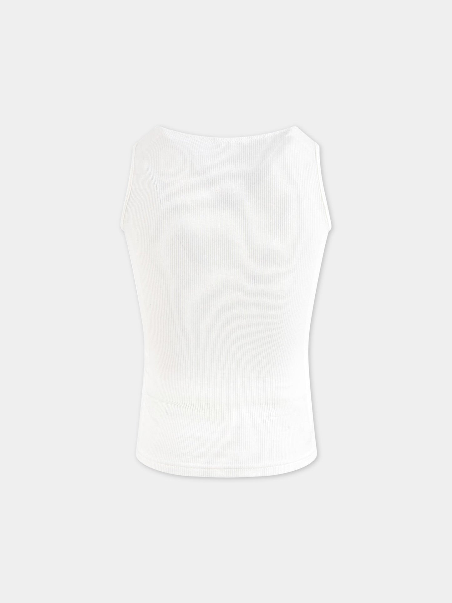 Canotta avorio per bambina,La Perla,44725 KO