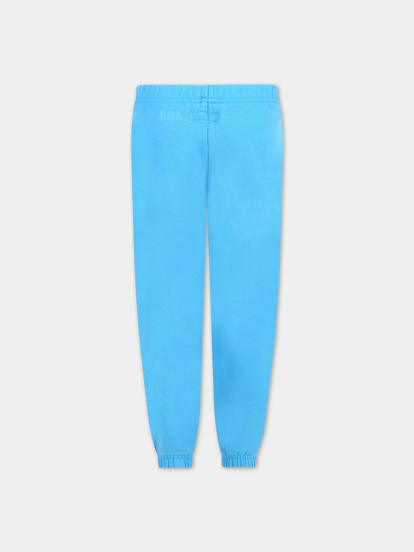 Pantalone azzurro per bambina,Erl,ERL01KP002 AZZURRO