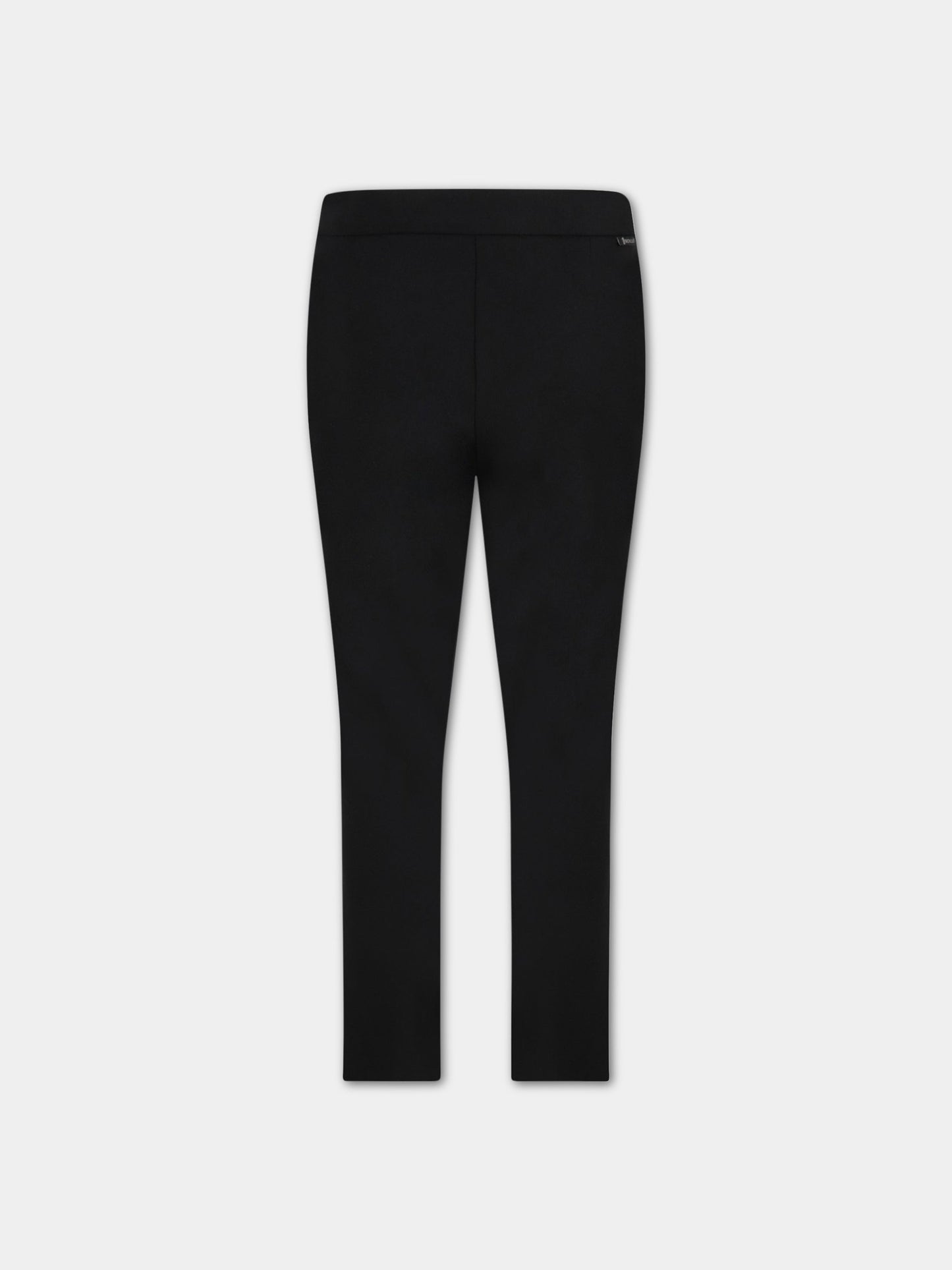 Pantalone nero per bambina con logo,Moncler Kids,954 - 2A725 - 10 - 54ATW 999