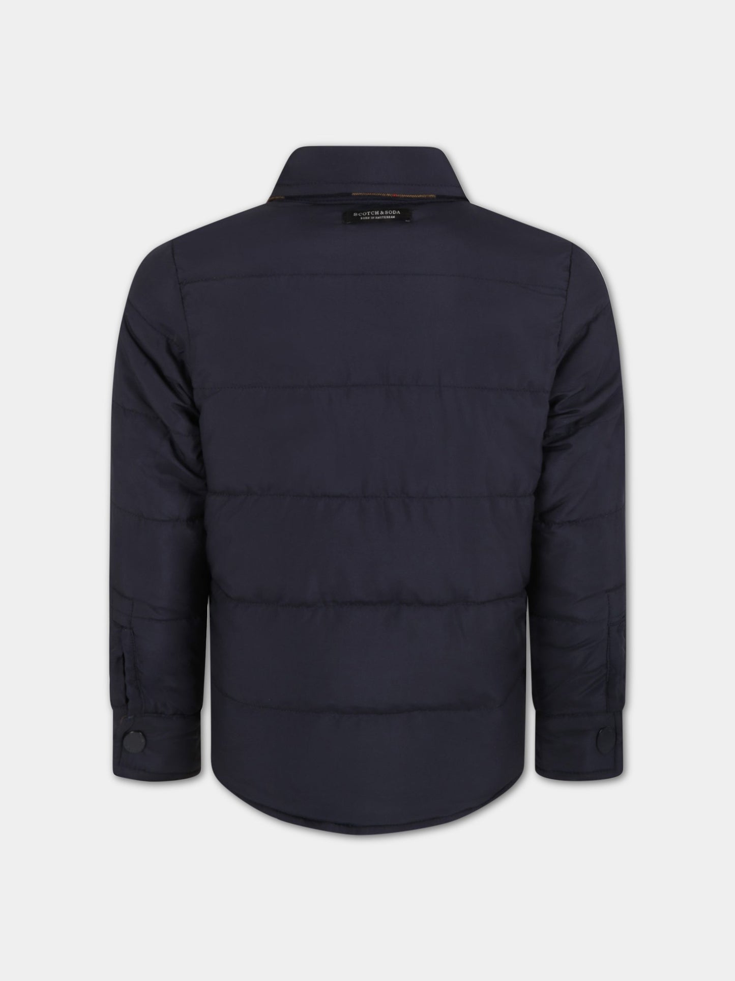 Giacca multicolor reversibile per bambino con patch logato,Scotch&soda,164193 0603