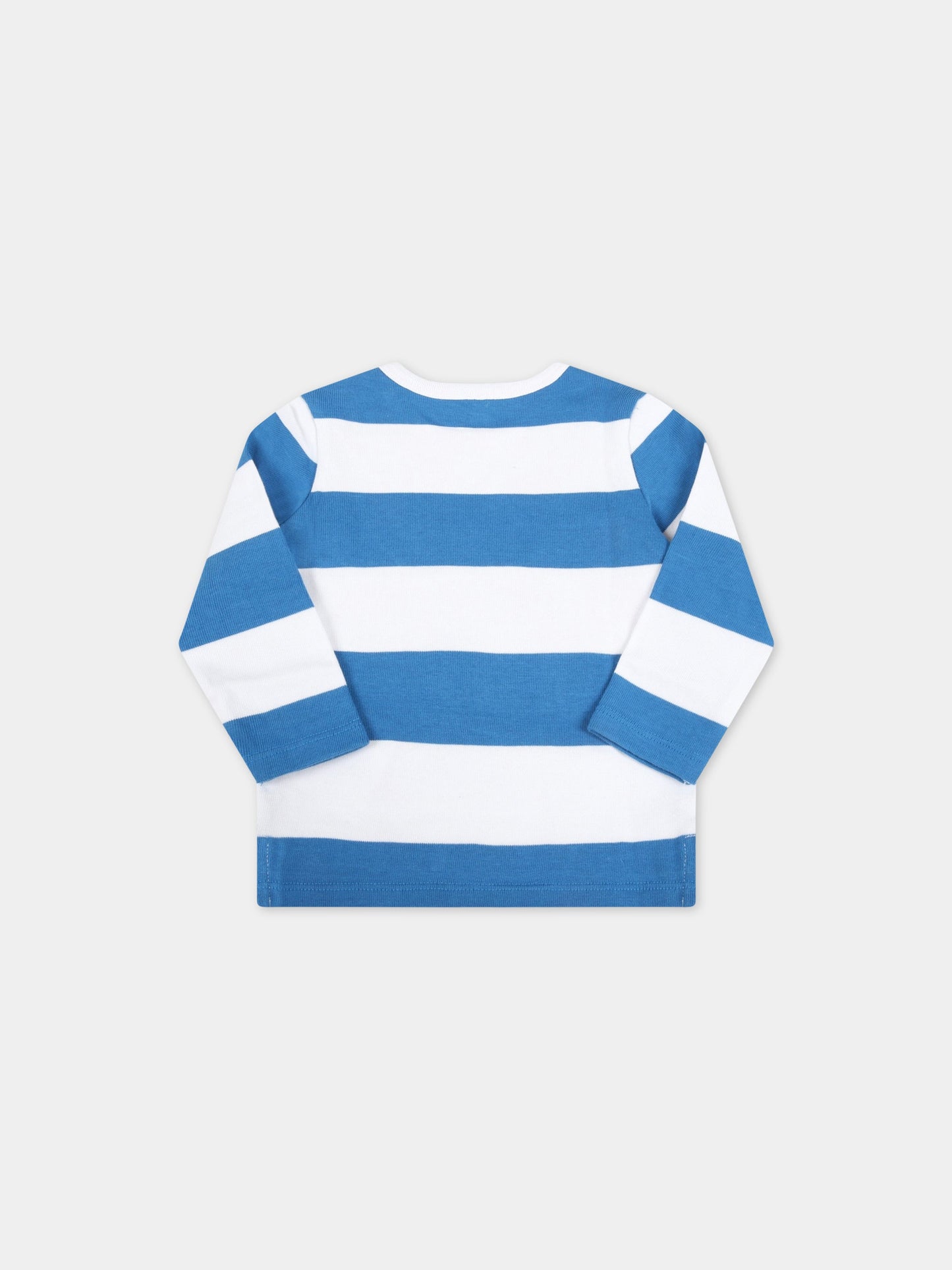 T-shirt multicolor per neonato con pennarelli,Stella Mccartney Kids,603475 SRJ74 G420