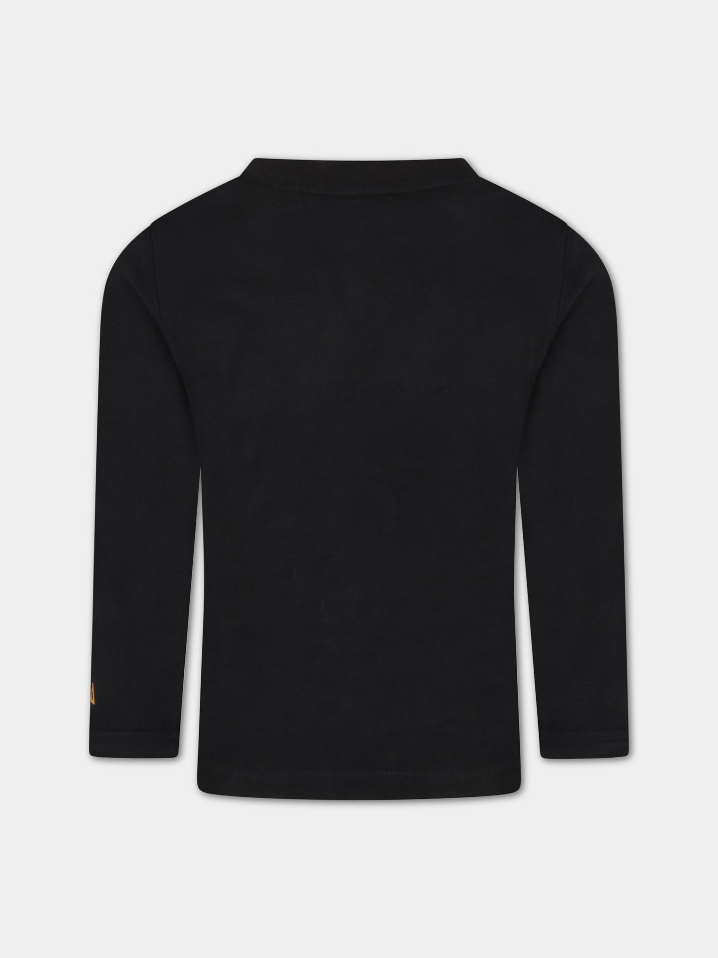 T-shirt nera per bambino con iconica scarpa,Timberland,T25S75 09B