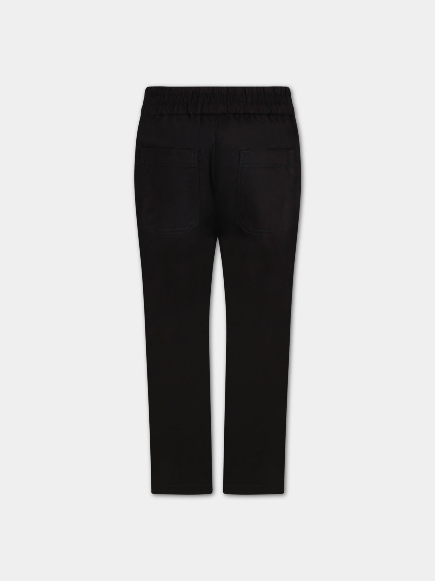 Pantalone nero per bambino con loghi,Burberry Kids,8047758