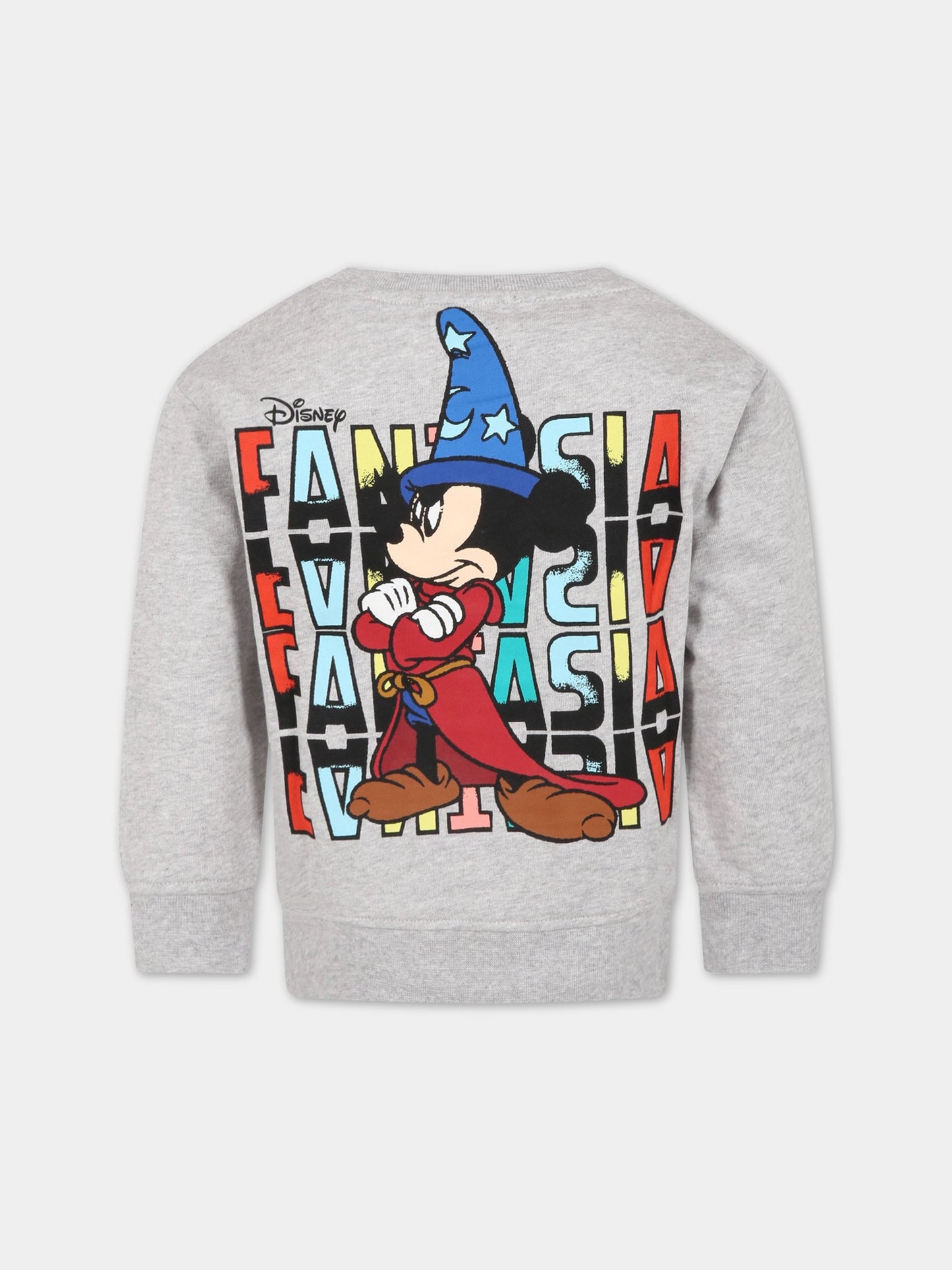 Felpa grigia per bambini con logo,Stella Mccartney Kids,8R4S00 Z0444 905