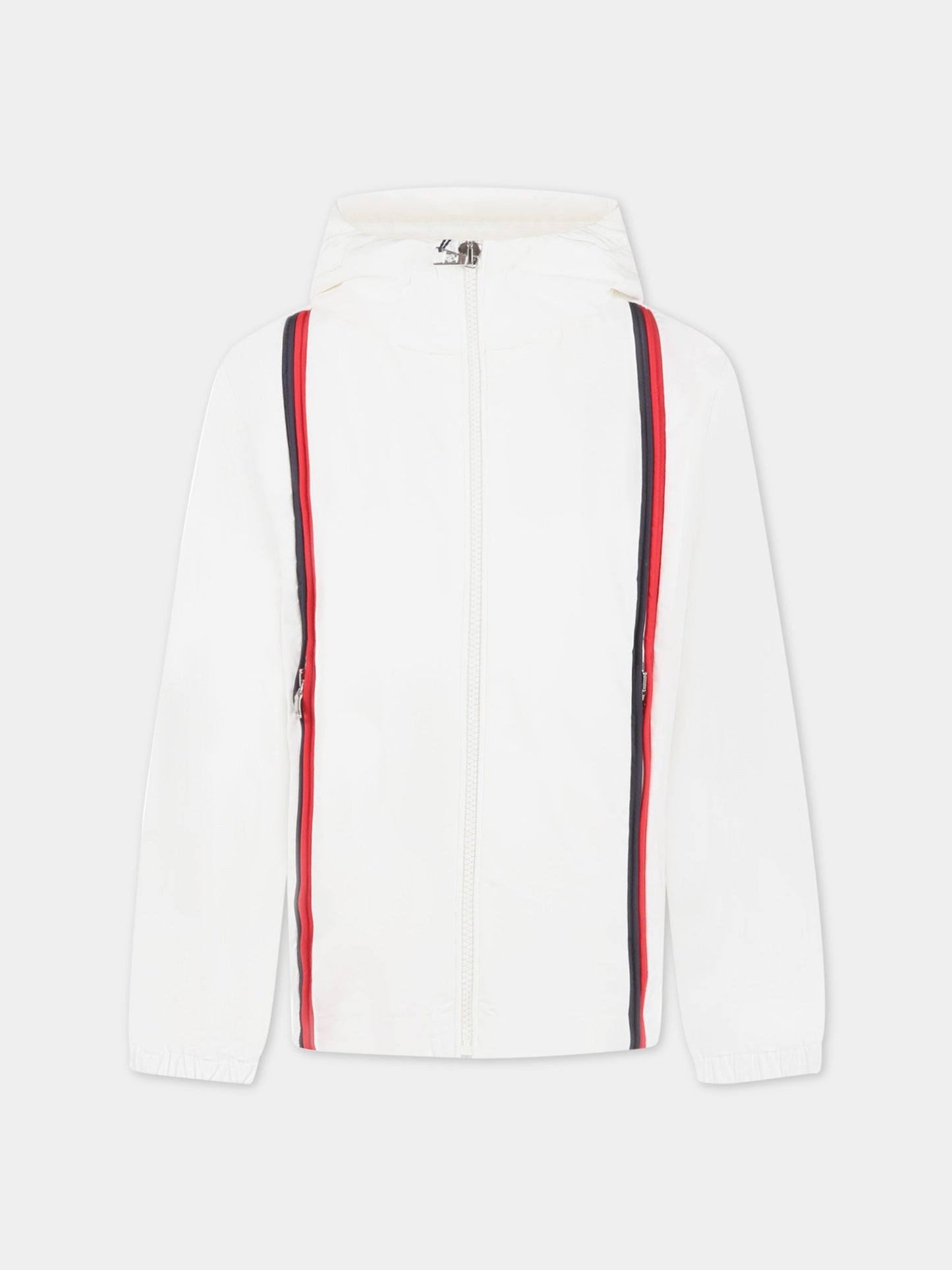 Giacca Darvas bianca a vento per bambino con patch logato,Moncler Kids,954 1A00010 54A91 034