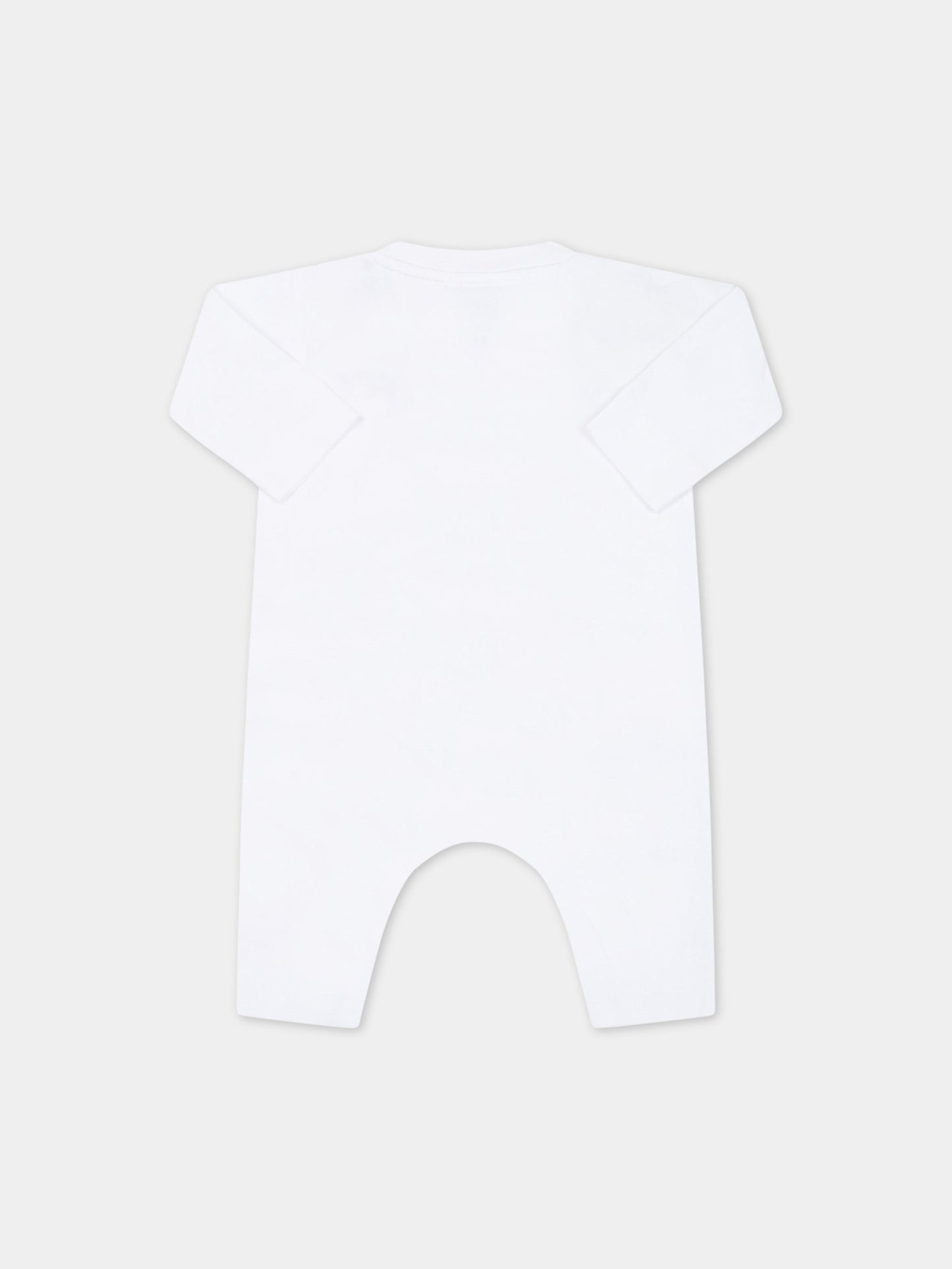 Tutina bianca per neonati con brand name,Burberry Kids,8064745