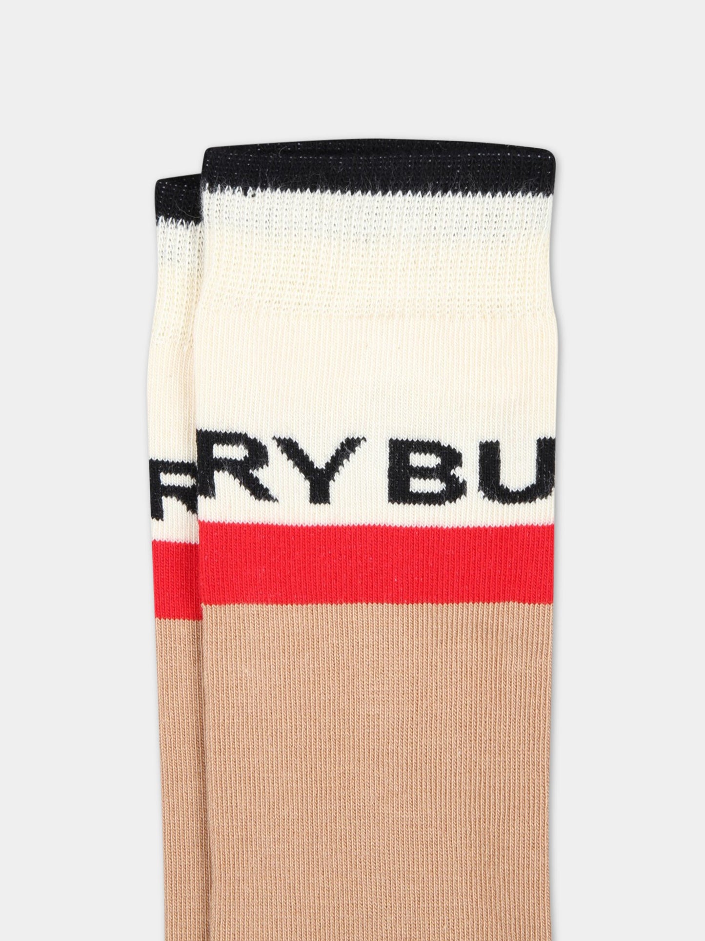 Calze multicolor per bambino con logo,Burberry Kids,8066732