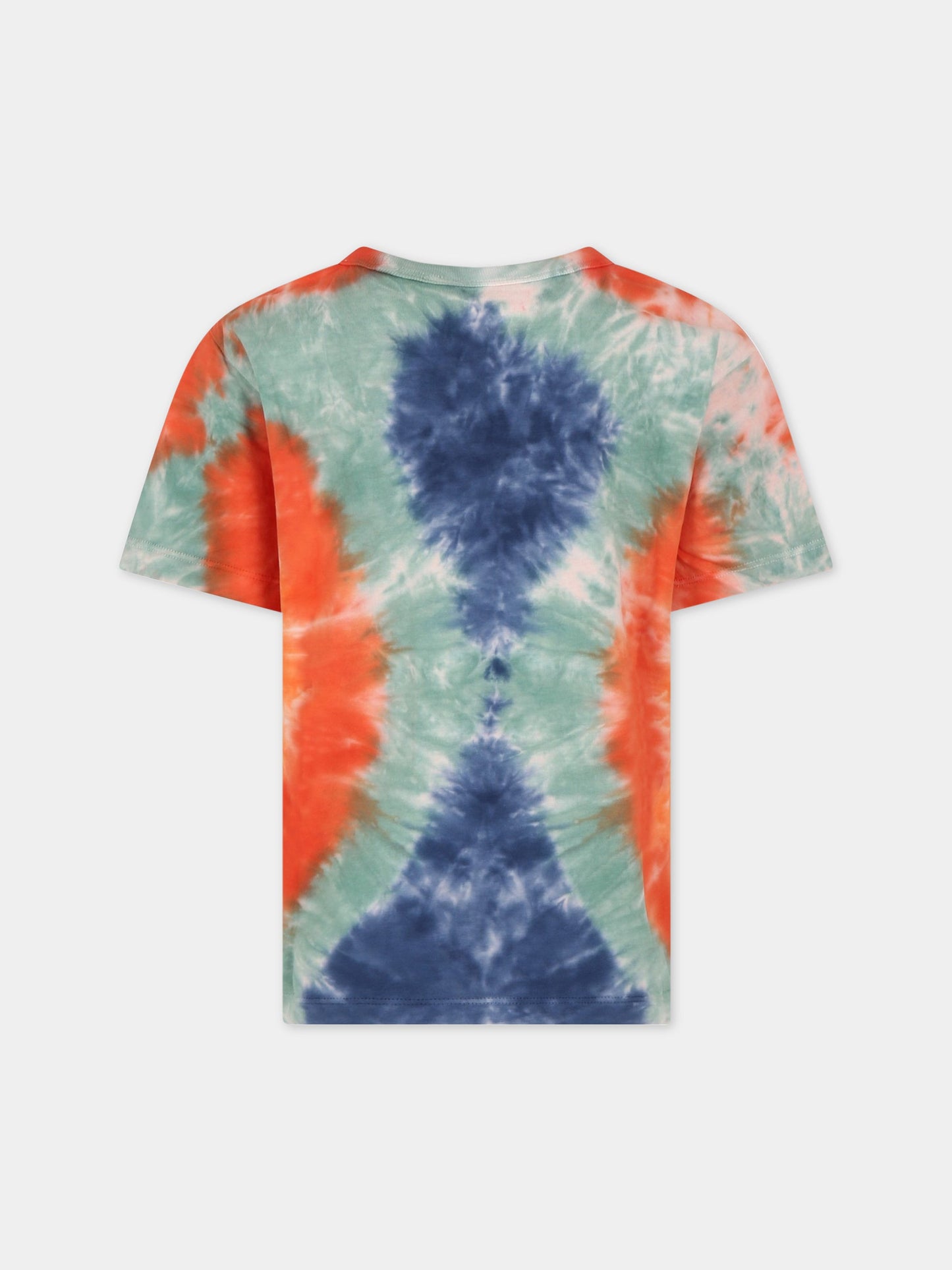 T-shirt multicolor per bambino con simbolo della pace,Molo,6S23A209 7951