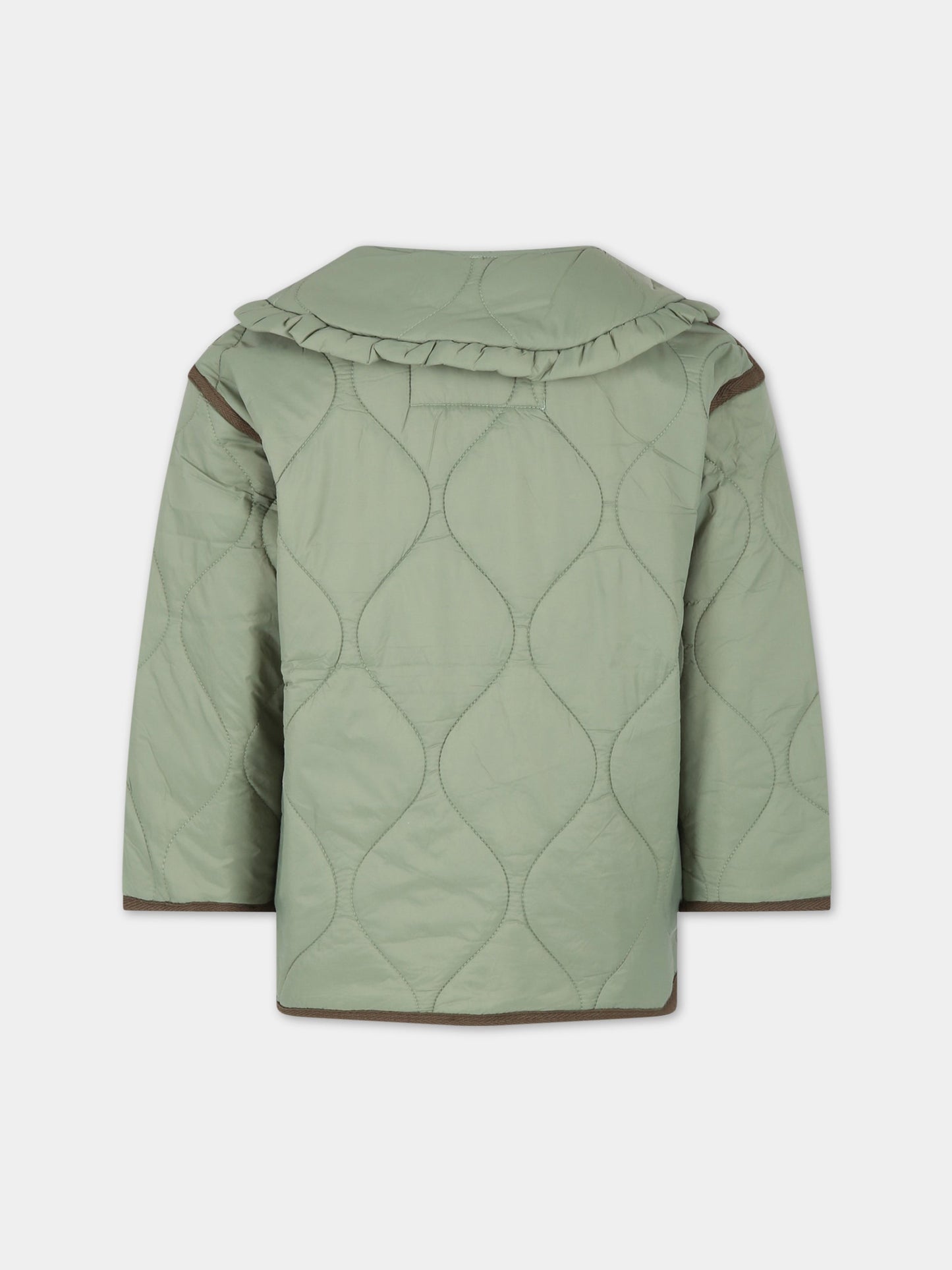 Piumino verde per bambina,Molo,5S23M325 8729