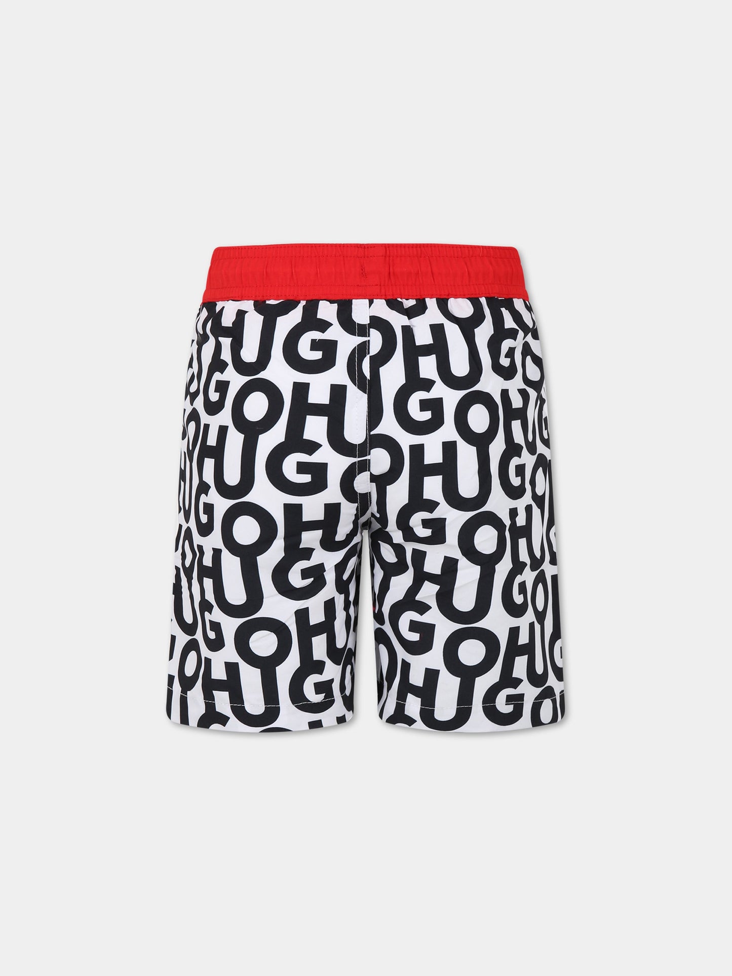 Boxer-mare multicolor per bambino con logo,Hugo,G20111 M41
