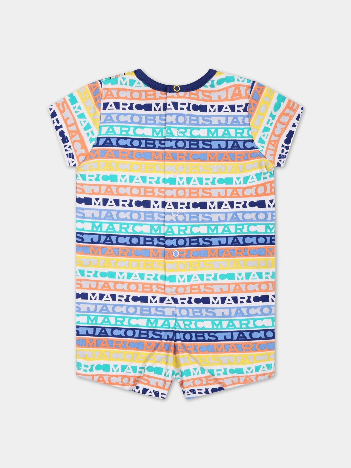 Pagliaccetto multicolor per neonato con stampa e logo,Little Marc Jacobs,W94077 Z41