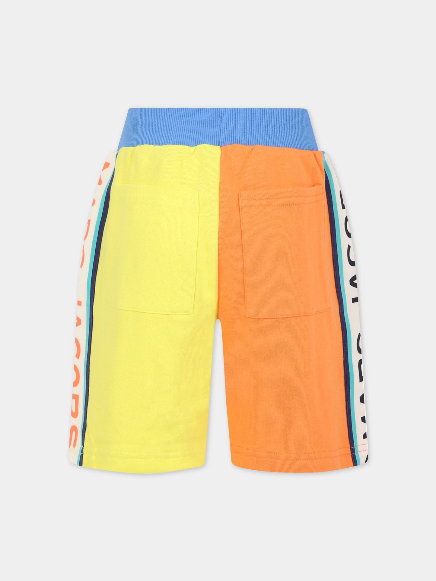 Shorts multicolor per bambino con logo multicolor,Little Marc Jacobs,W24277 140