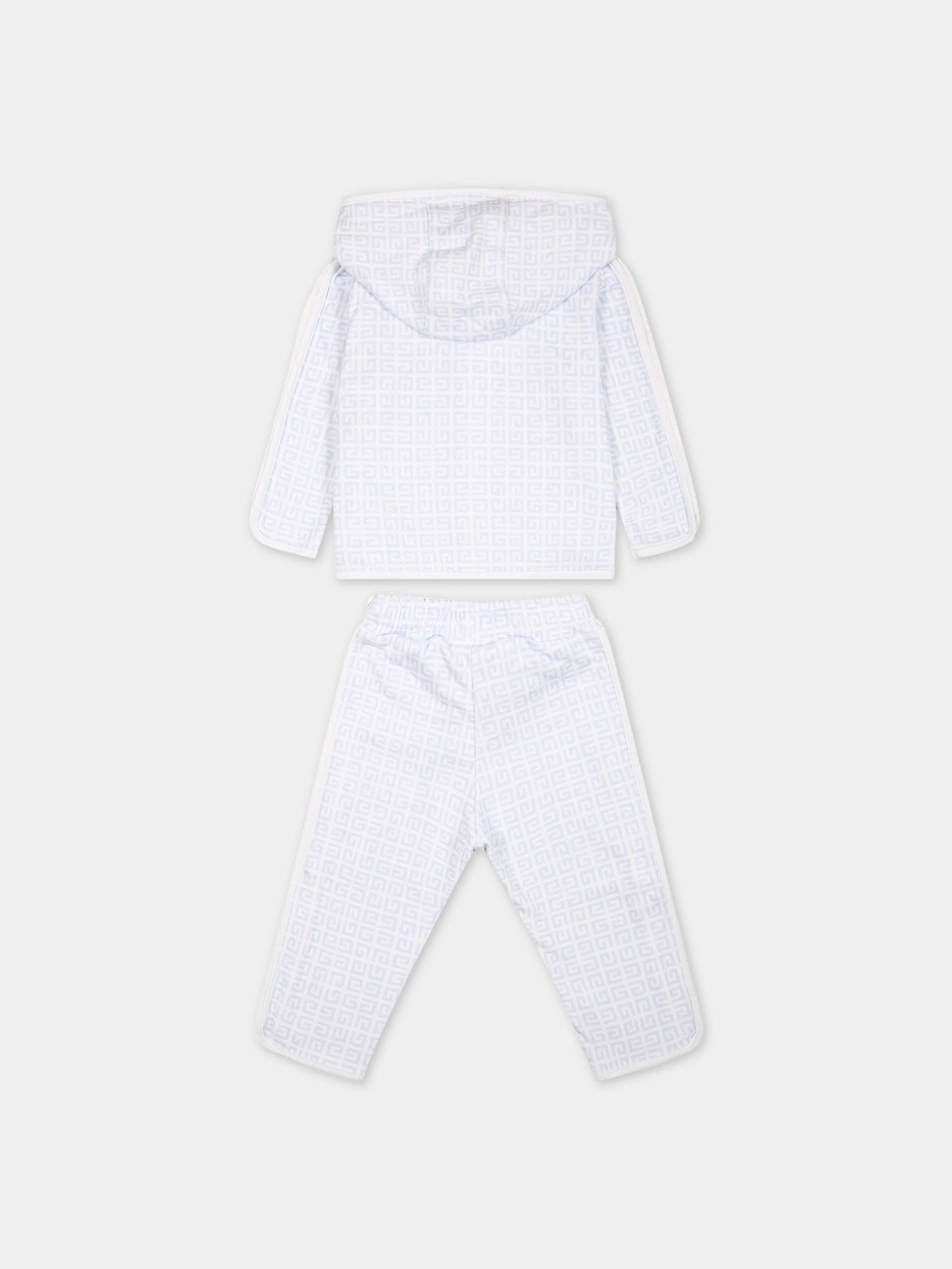 Tuta bianca per neonato con logo,Givenchy Kids,H98169 771