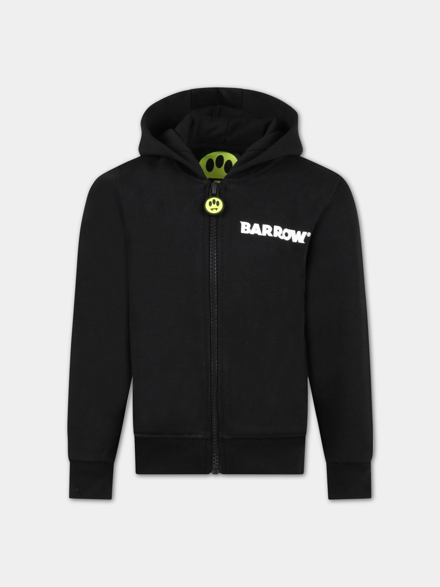 Felpa nera per bambino con logo bianco,Barrow,033043 110
