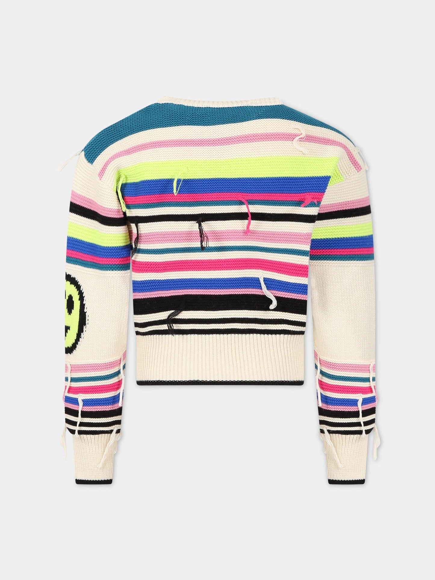 Maglione multicolor per bambina con iconico smile,Barrow,033063 200