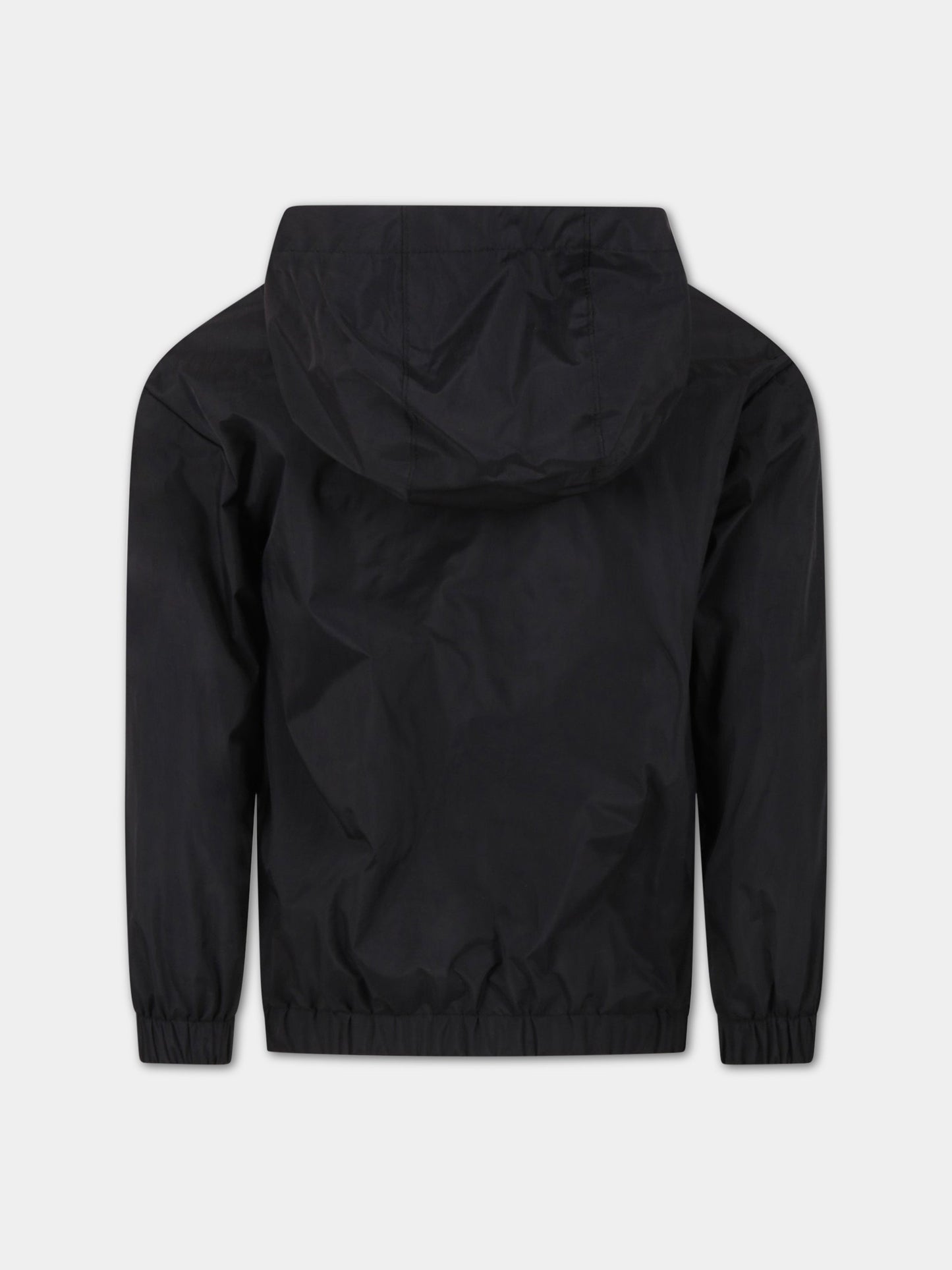 Giacca nera a vento per bambini,Moschino Kids,HUS037 L3A42 60100