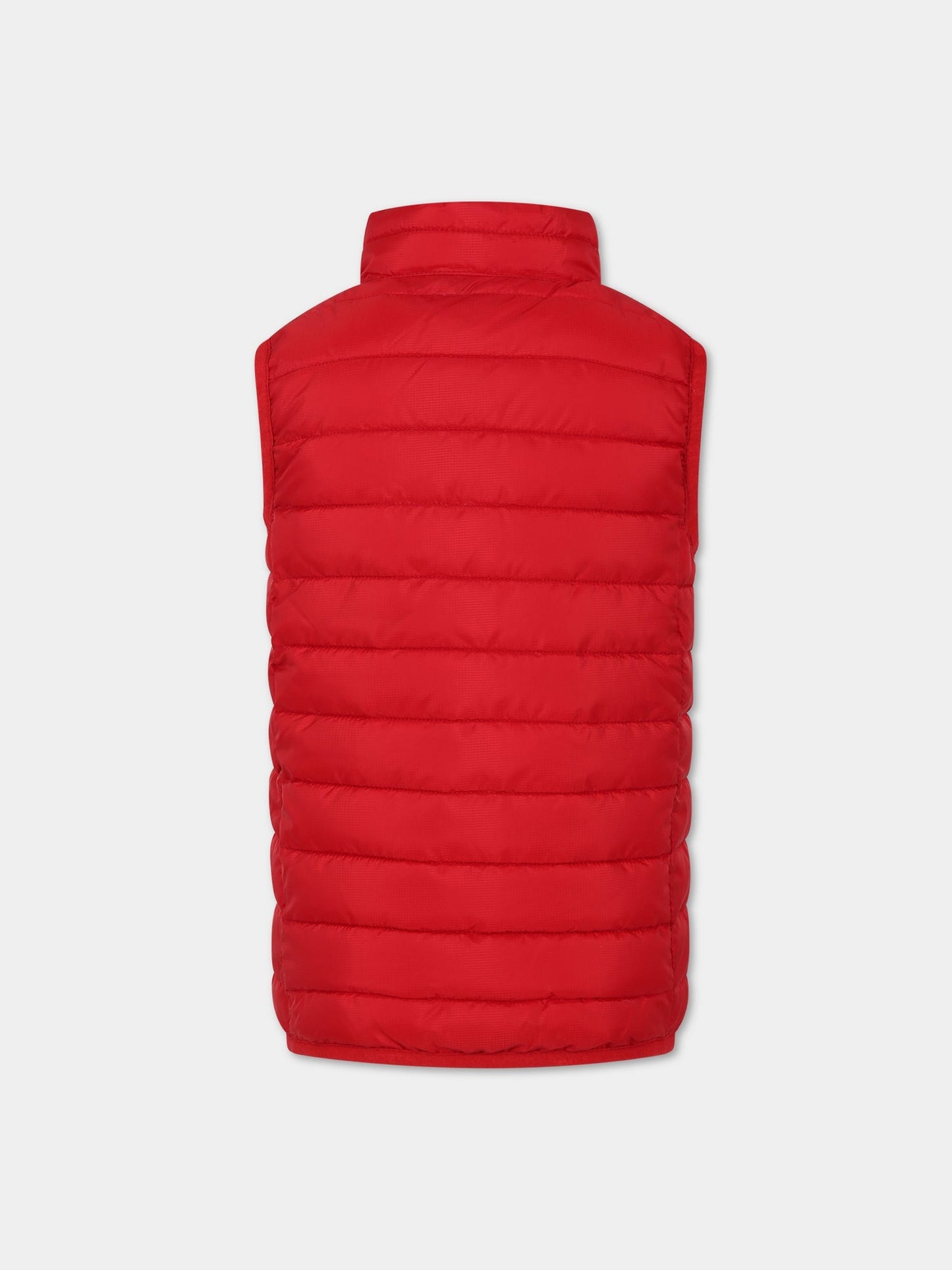 Gilet rosso per bambino con logo,North Sails,701897 000 0230