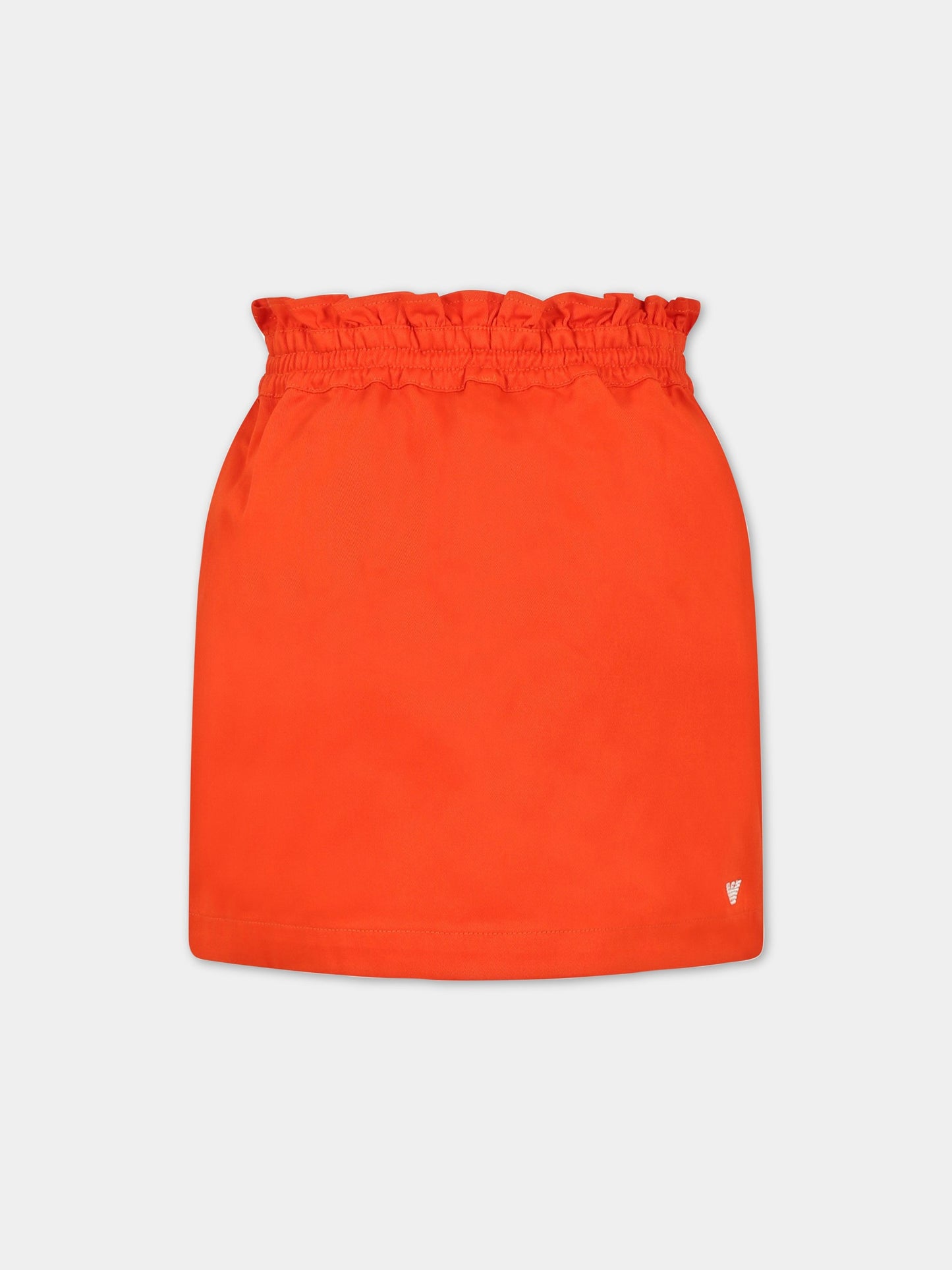 Gonna rossa per bambina con iconico aquilotto,Armani Junior,3R3N08 1NX0Z 0260