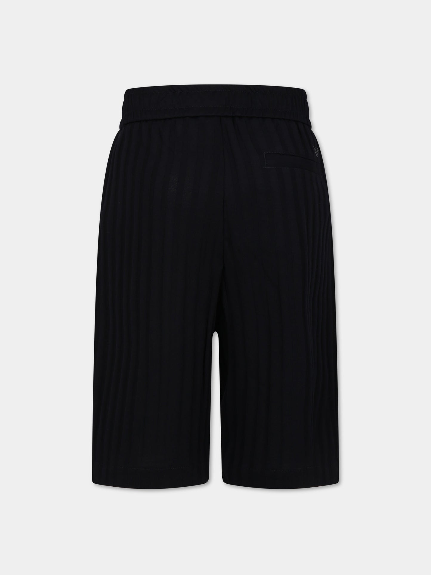 Shorts blu per bambino con iconiquo aquilotto,Armani Junior,3R4SJF 1JGYZ 09J2