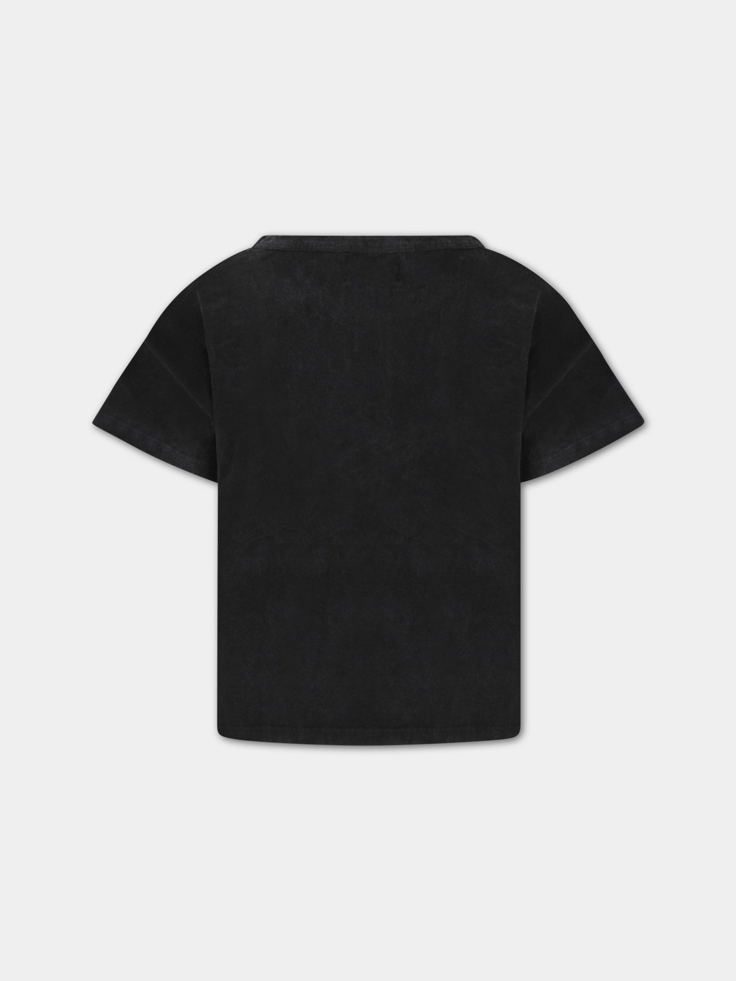 T-shirt grigia per bambino con scritta bianca,Bobo Choses,123AC002