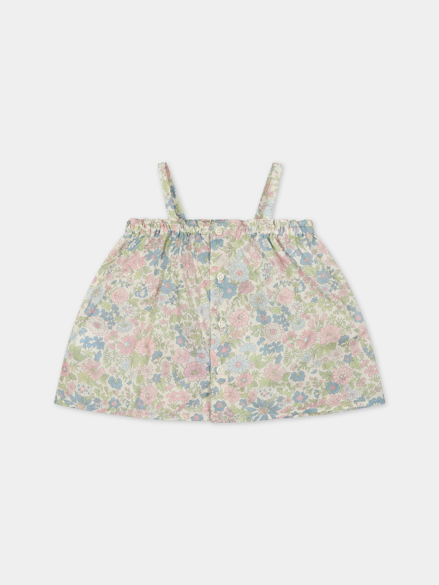 T-shirt multicolor per neonata con stampa fiori,Bonpoint,S03XBLW00104 520