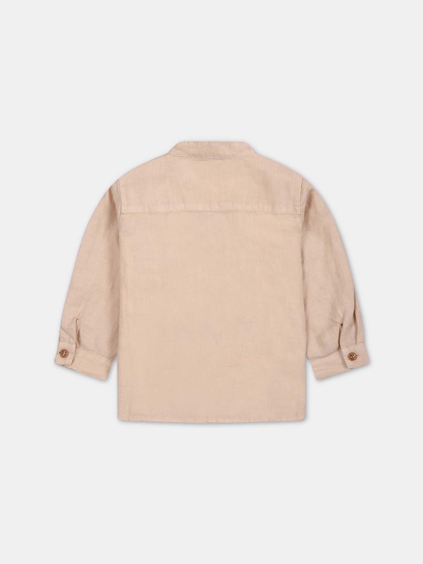 Camicia beige per neonato,Zhoe & Tobiah,LIN3 23