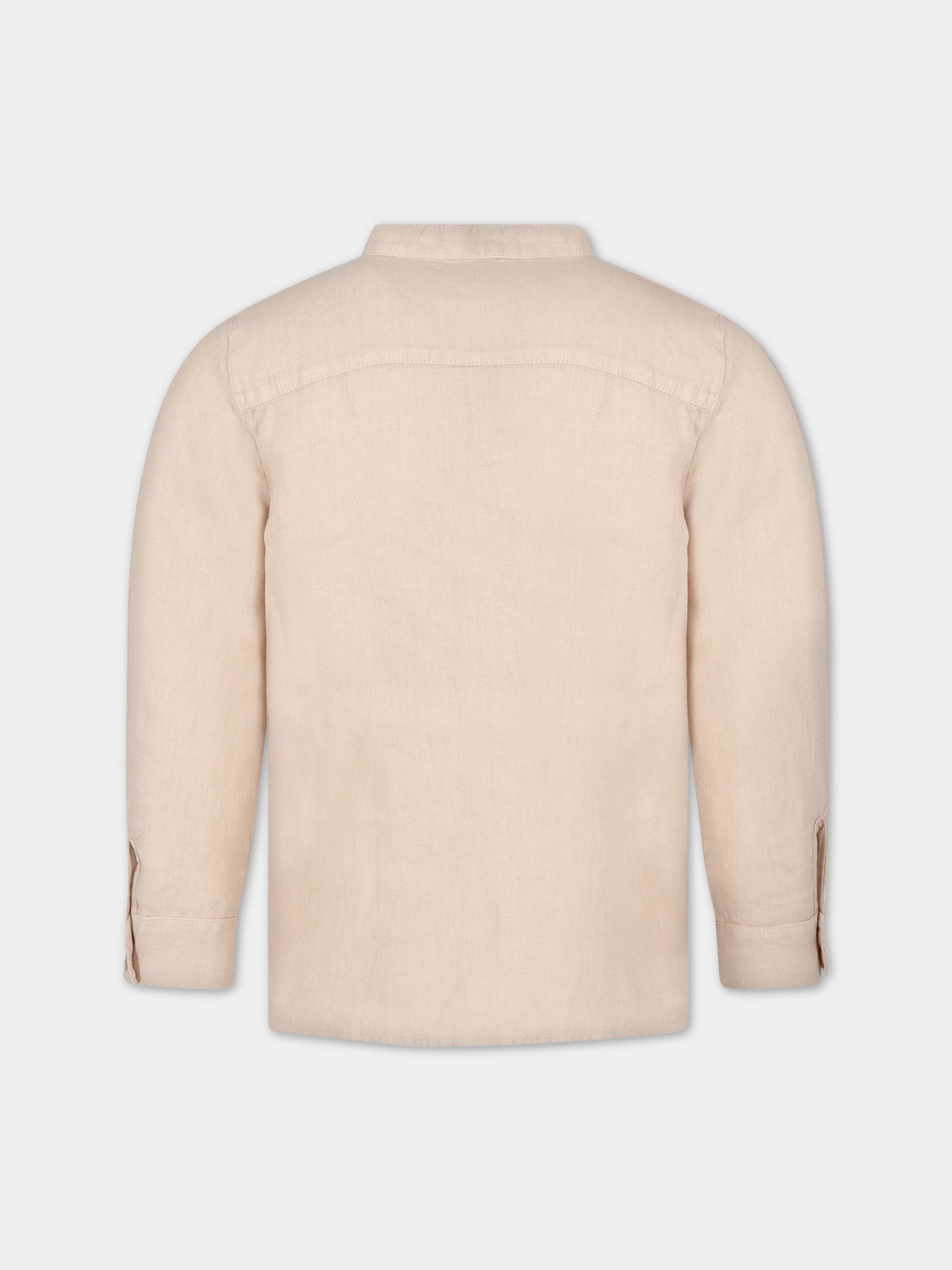 Camicia beige per bambino,Zhoe & Tobiah,LIN3 23