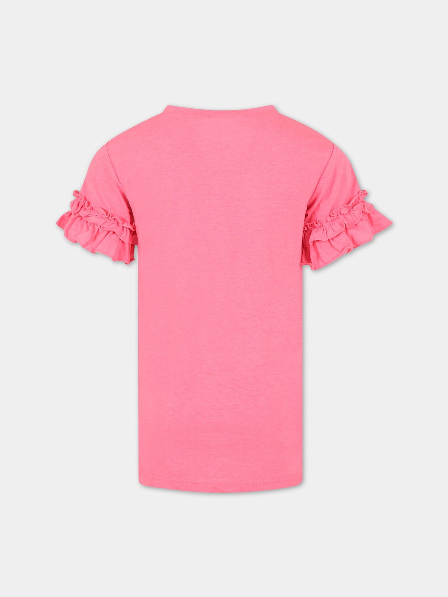 Vestito rosa per bambina con pailletes,Billieblush,U12813 47A