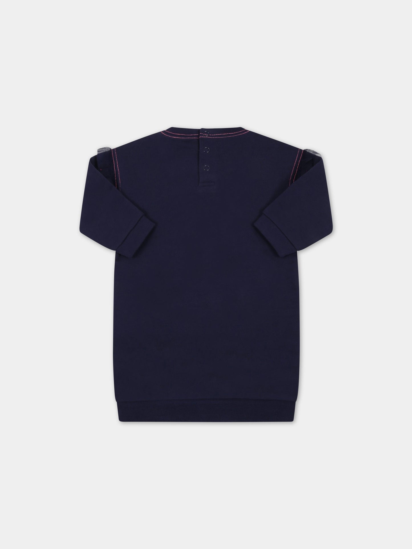 Vestito blu per neonata con unicorno,Billieblush,U02311 85T