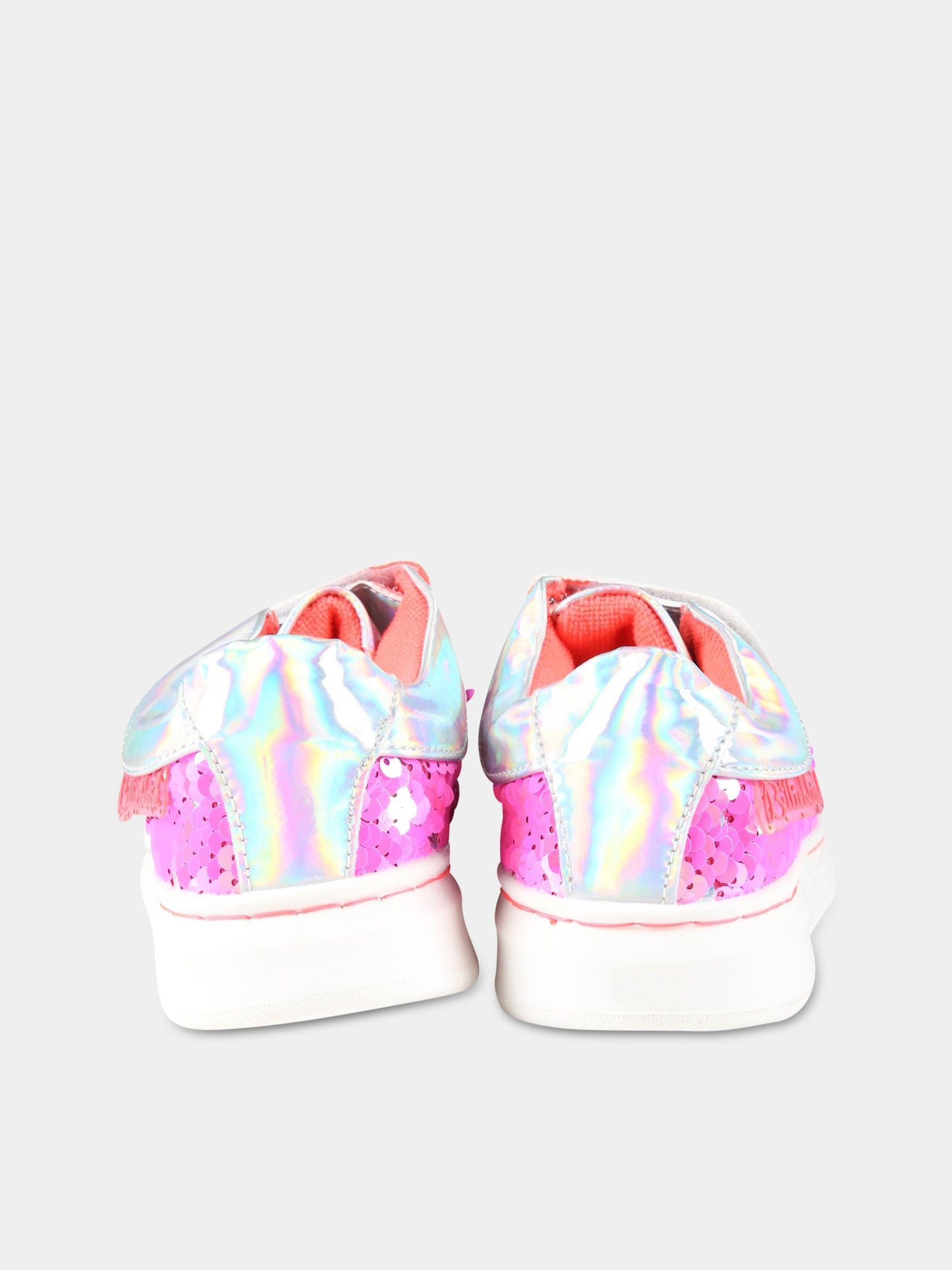 Sneakers multicolor per bambina con paillettes e logo,Billieblush,U19308 499