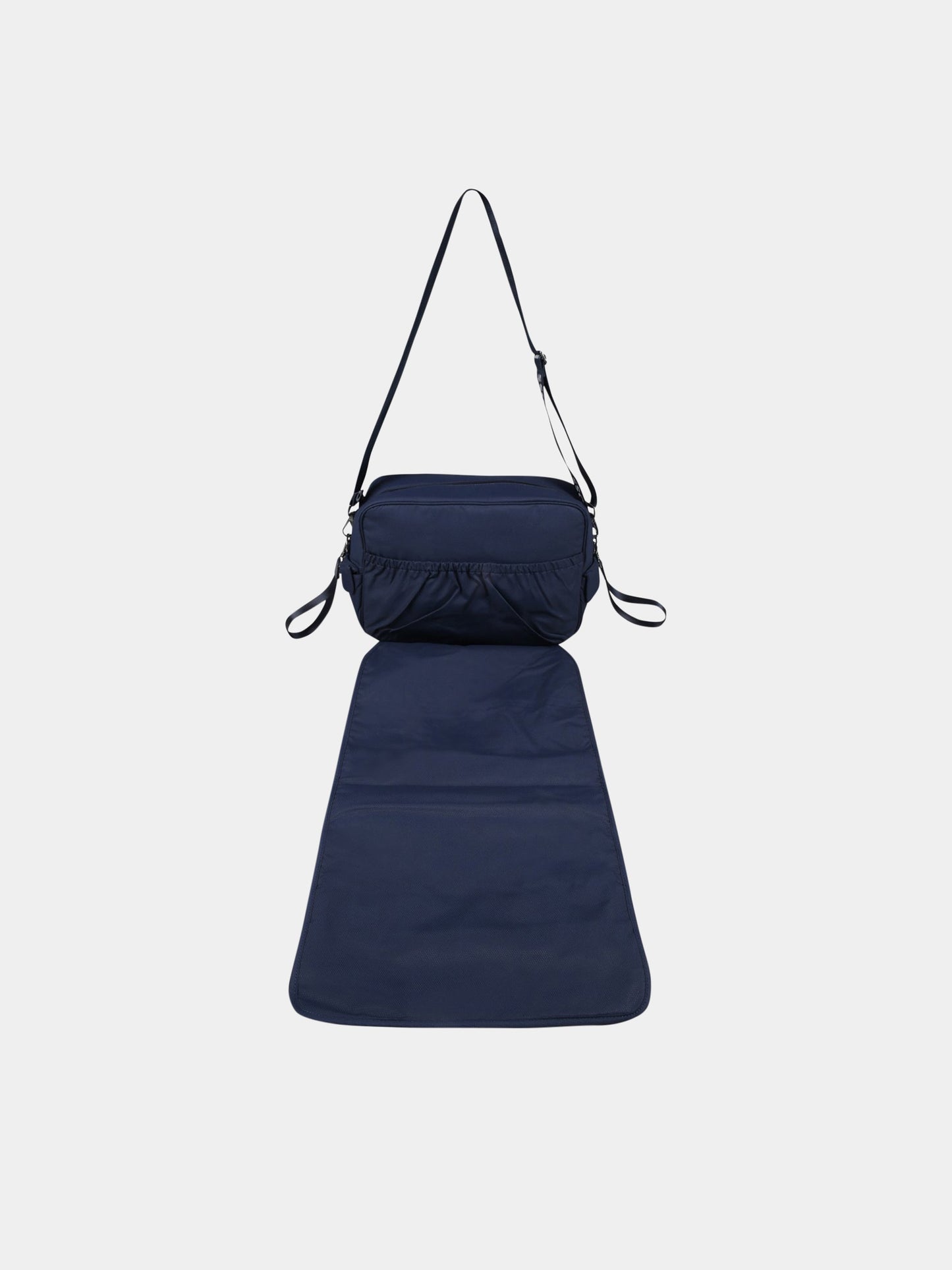 Borsa-mamma blu per neonato con patch logato,Hugo Boss,J90253 849