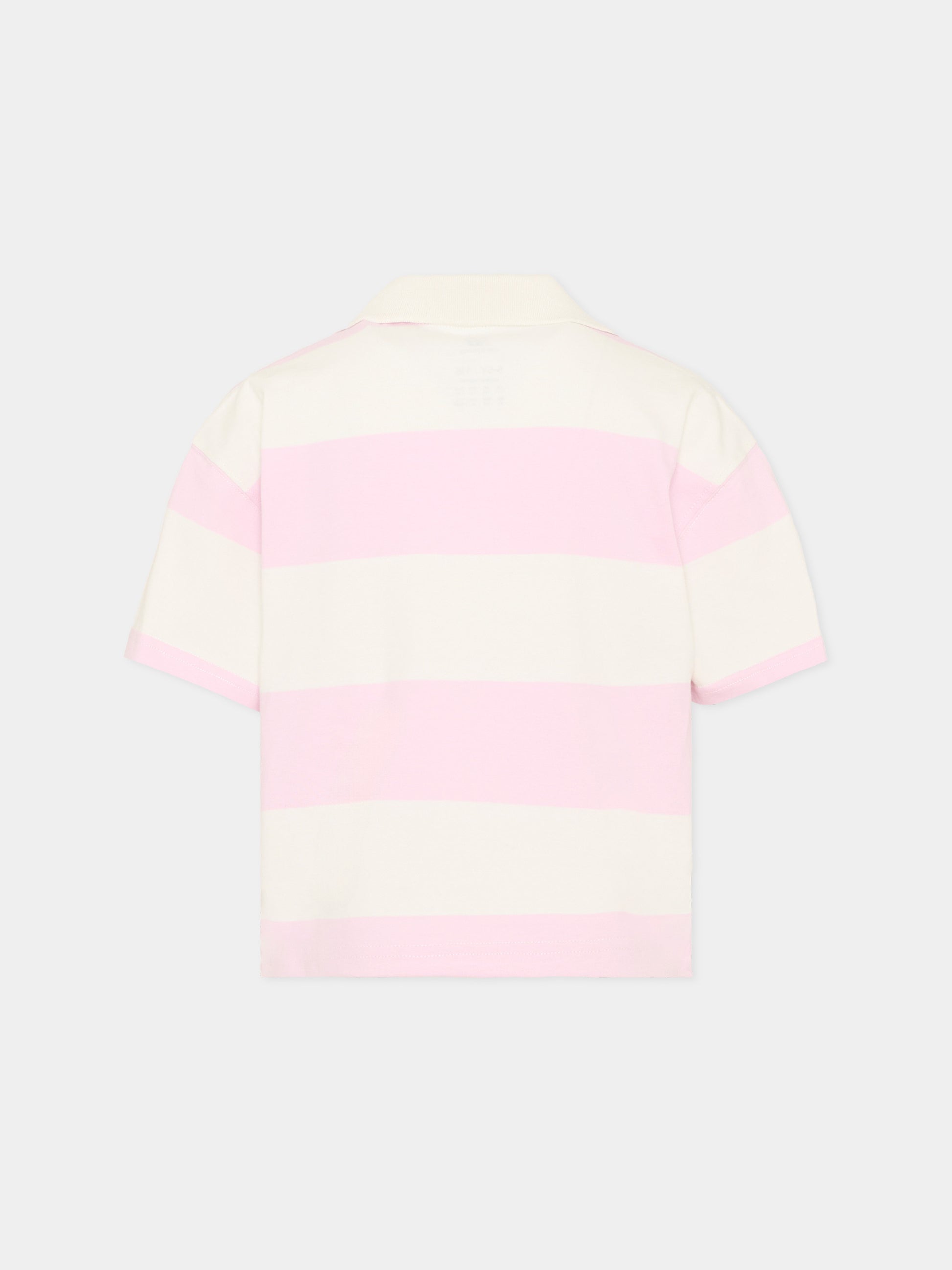 Polo multicolor per bambini a righe,New Balance,YT61C1R0 SST