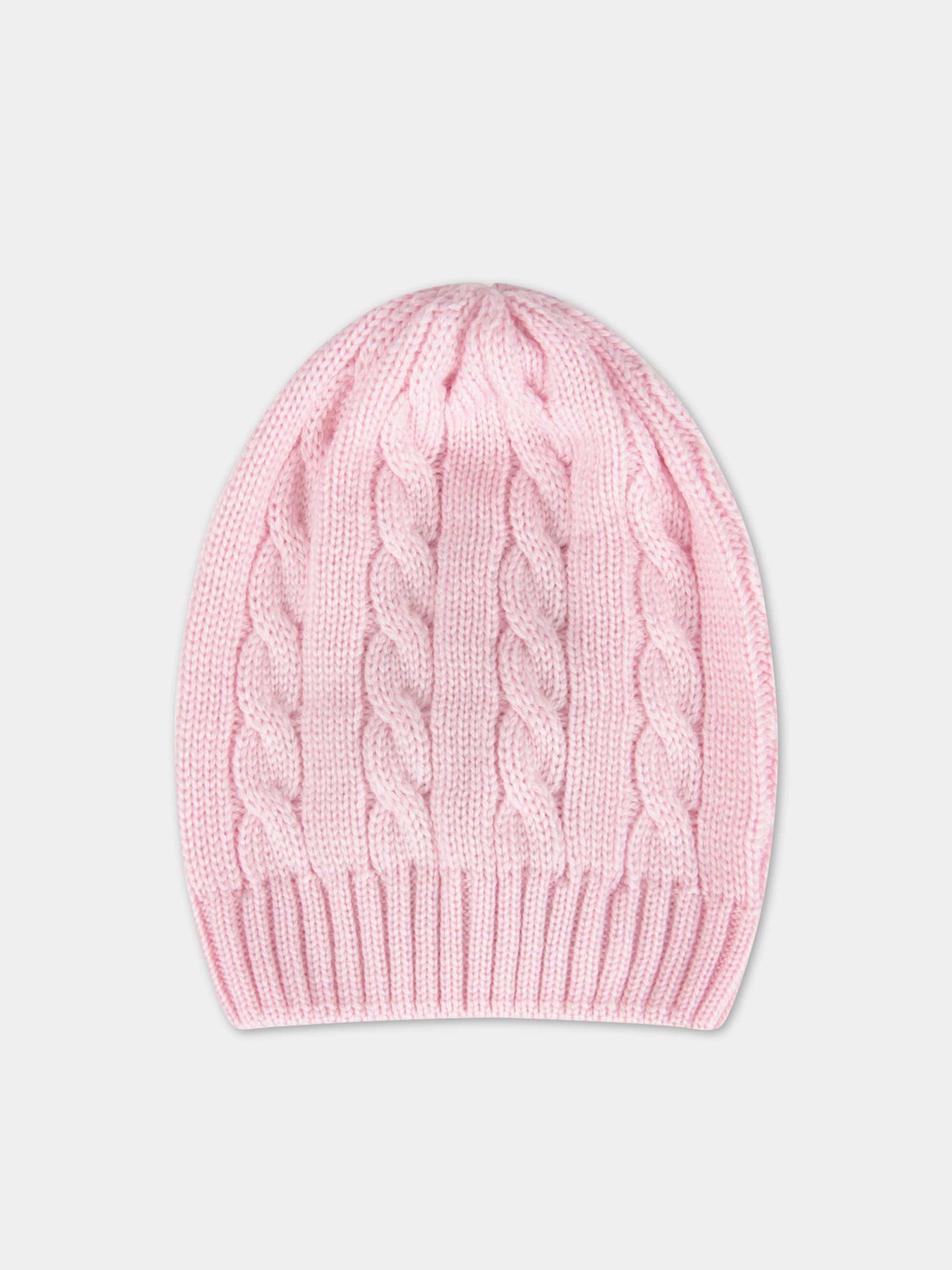 Cappello rosa per neonata.,Little Bear,1120 CICLAMINO