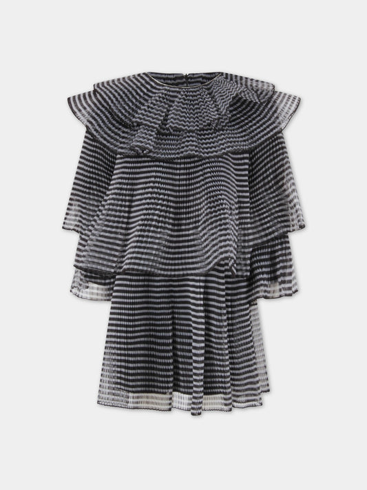 Abito nero pe bambina,Little Marc Jacobs,W12355 M41