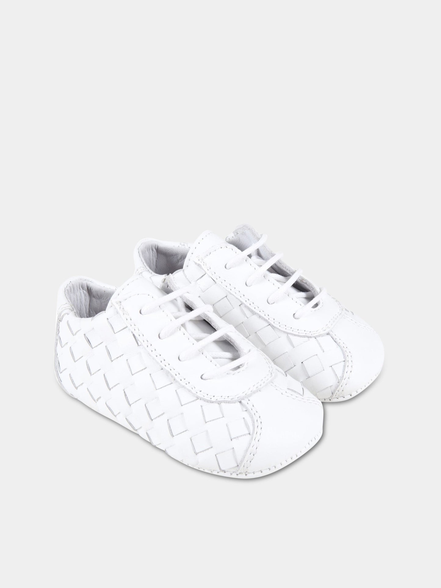 Scarpe bianche da culla per neonati,Gallucci Kids,C00038AM337100