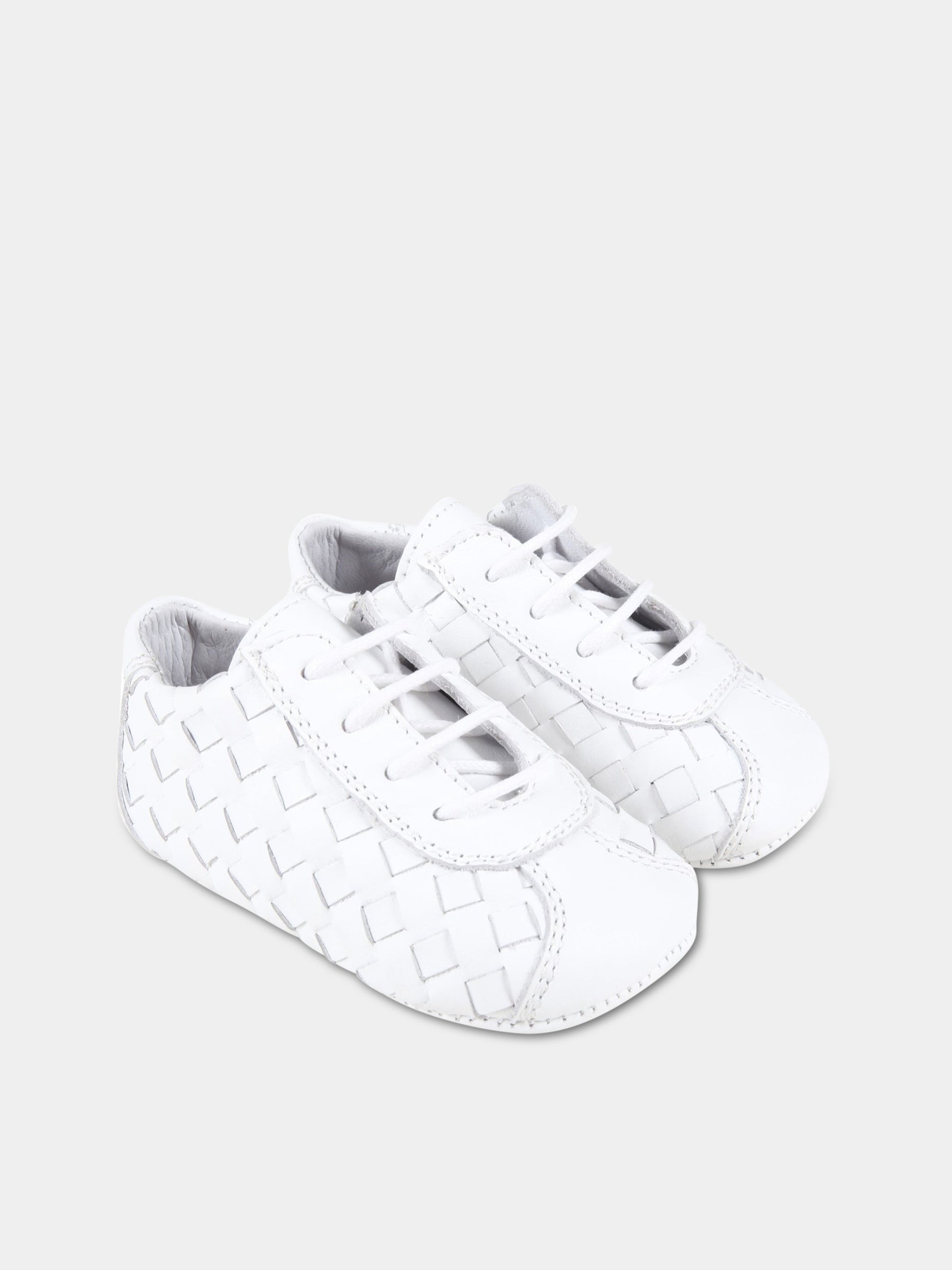 Scarpe bianche da culla per neonati,Gallucci Kids,C00038AM337100