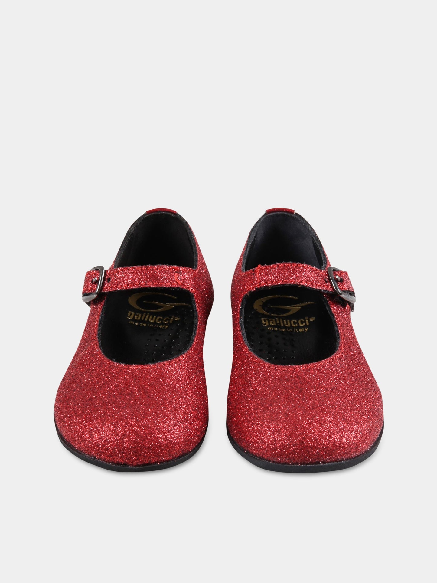 Ballerine rosse per bambina,Gallucci Kids,T00315HMA1F300