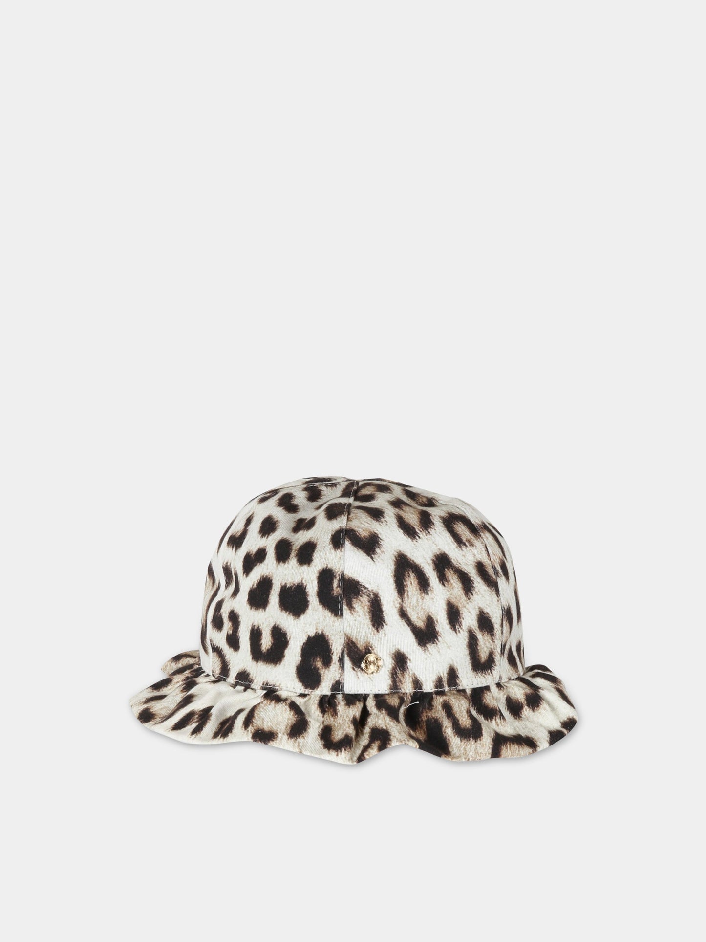 Cappello beige per neonata,Roberto Cavalli Kids,MJI027 JMQ64 T0583