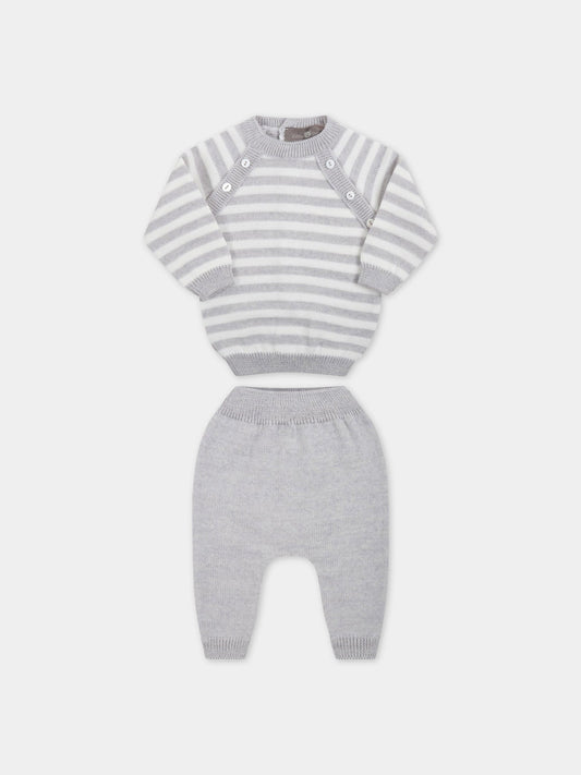 Completo multicolor per neoanto,Little Bear,3102 GRIGIO/LATTE