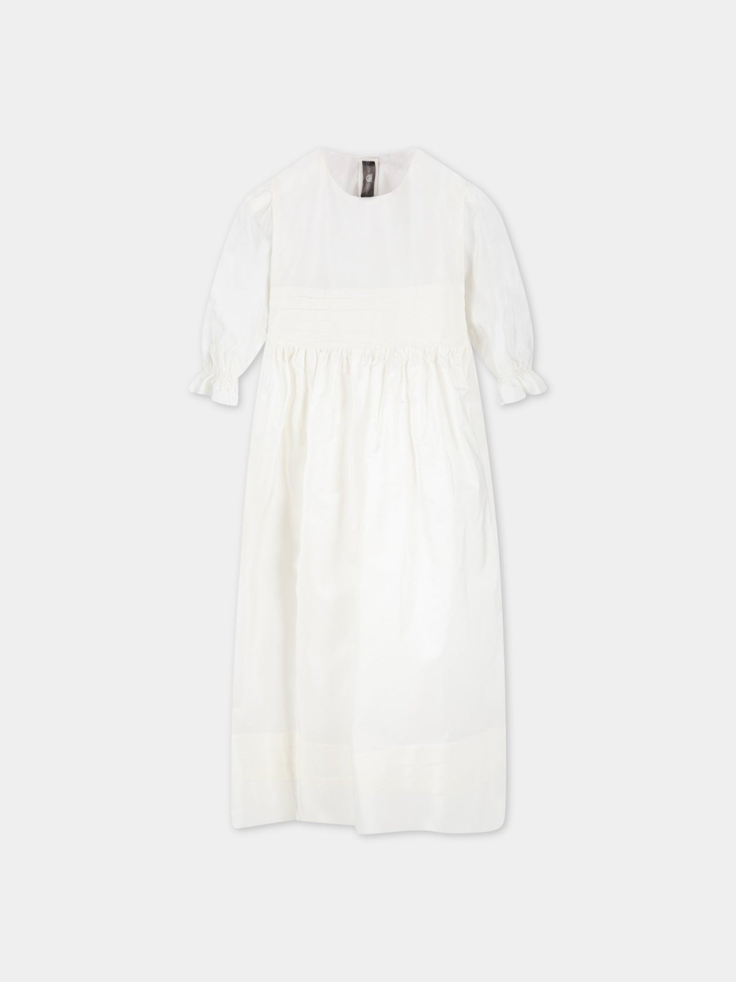 Vestito avorio per neonata,Little Bear,3251 LATTE