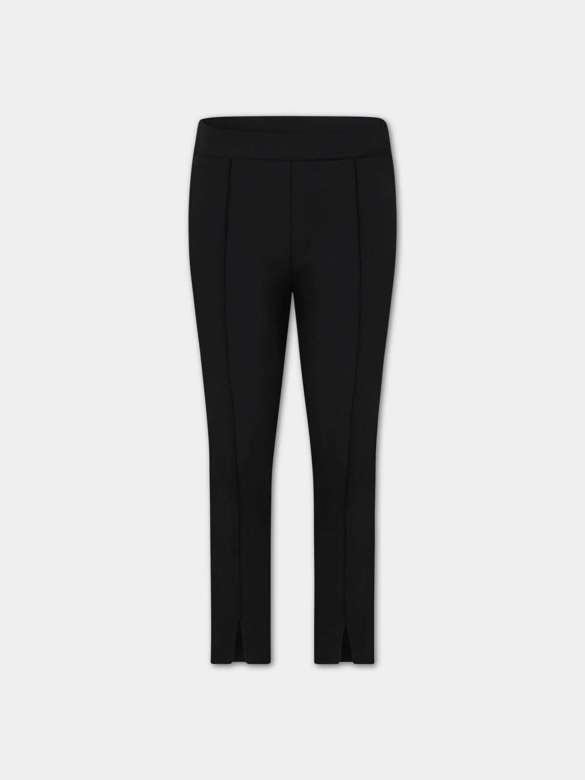 Pantalone nero per bambina con logo,Moncler Kids,954 - 2A725 - 10 - 54ATW 999