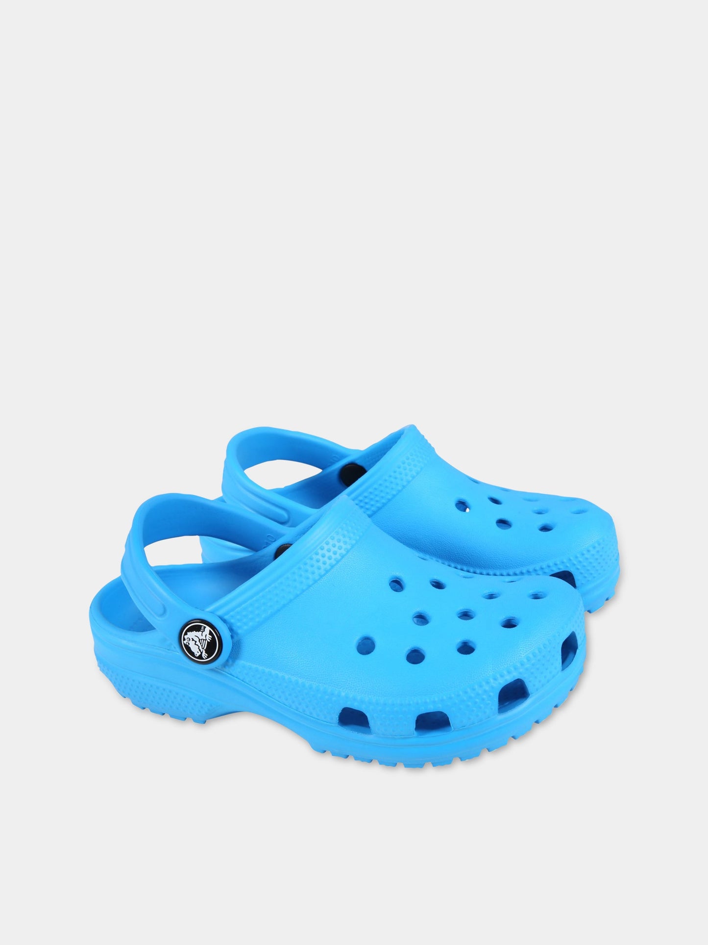 Sabot azzurri per bambini con logo,Crocs,204536 OCEA