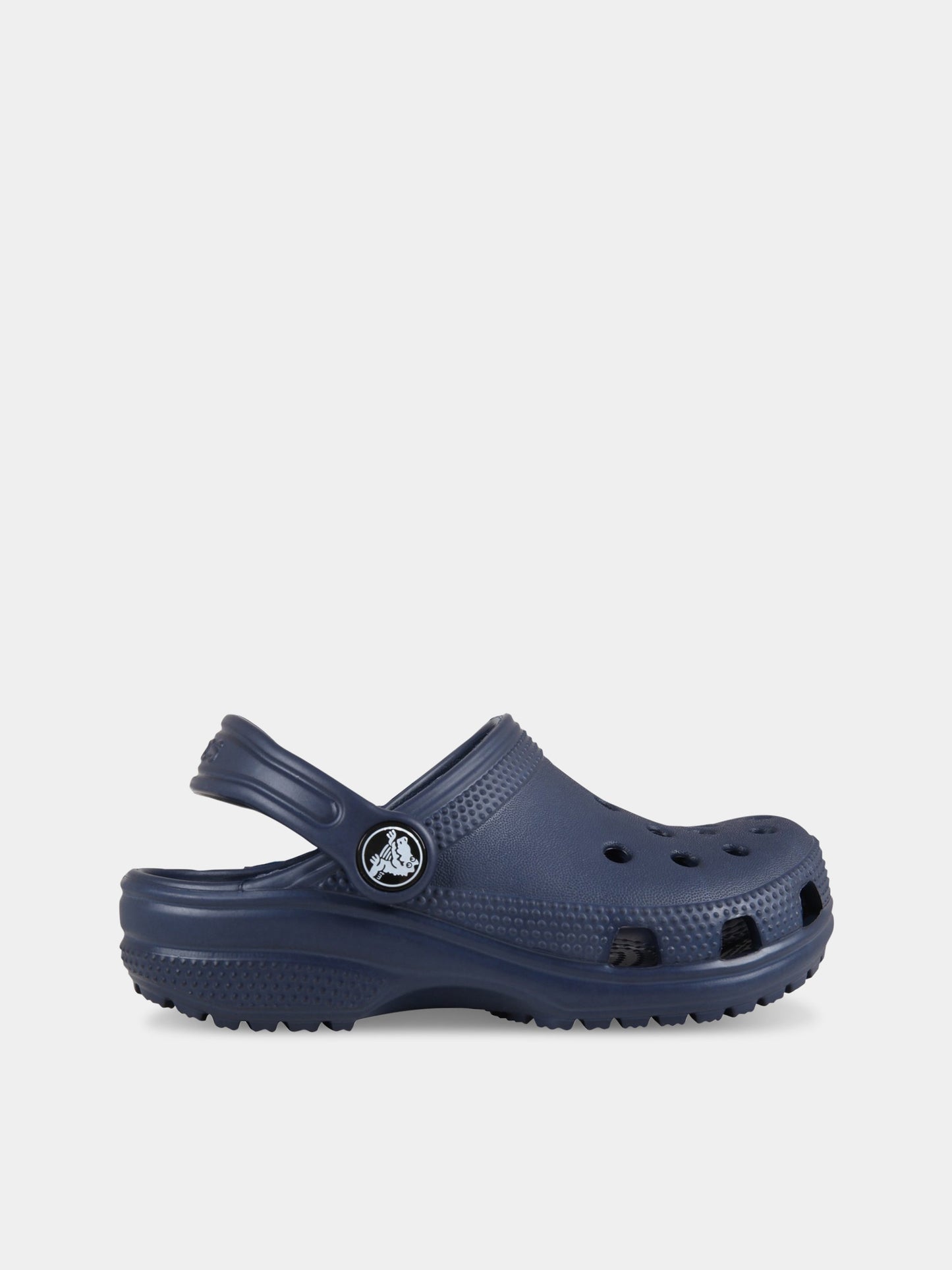 Sabot blu per bambini con logo,Crocs,204536 NAVY