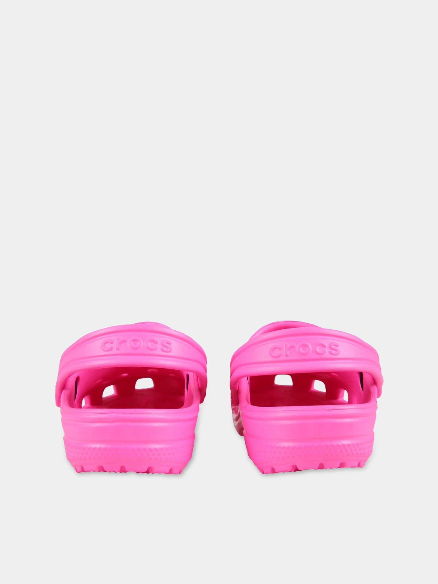 Sabot fucsia fluo per bambina con logo,Crocs,204536 ELPK