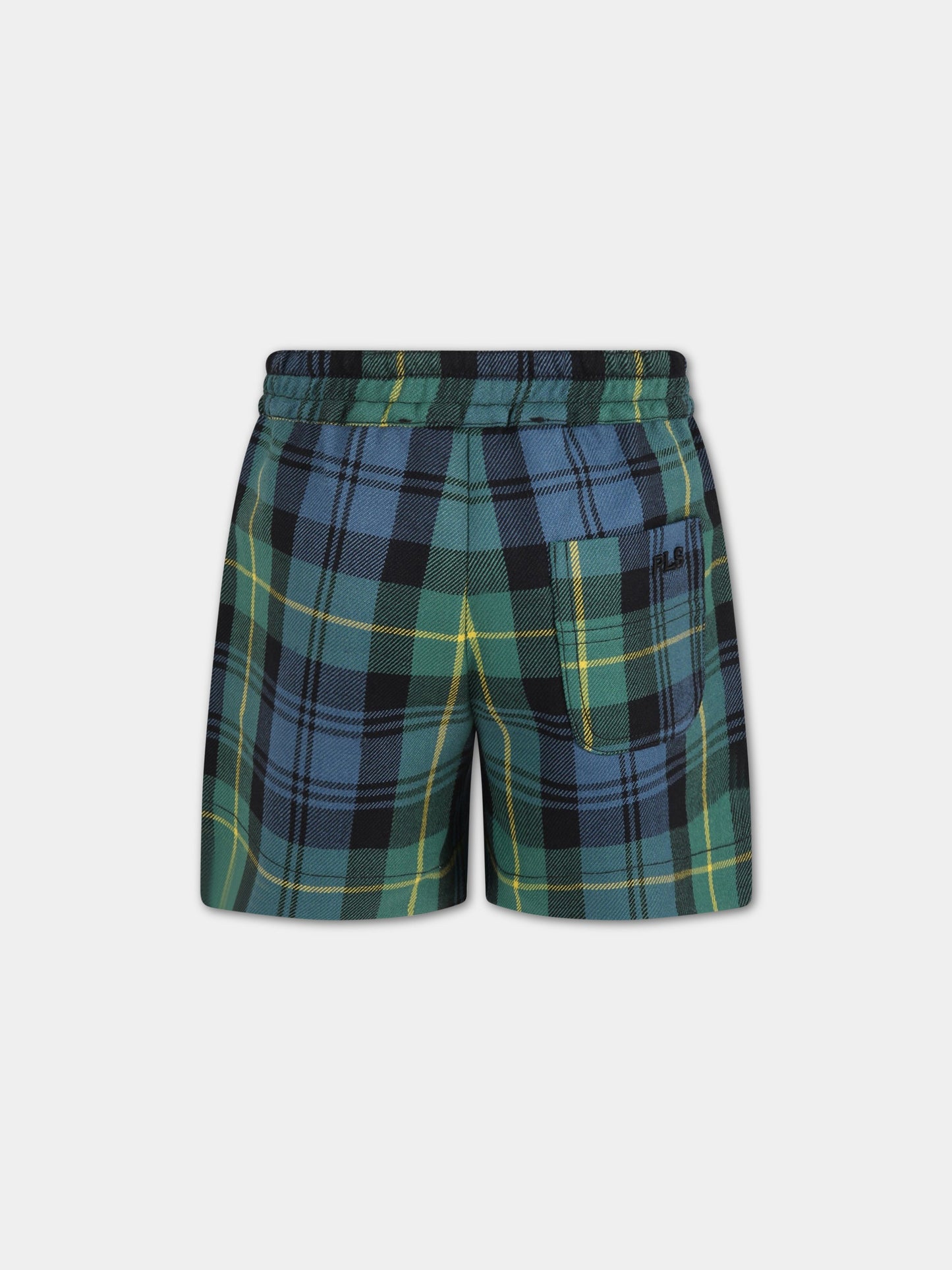 Short verde per bambina con logo,Philosophy,PJBE34 LA75 YP023 D033