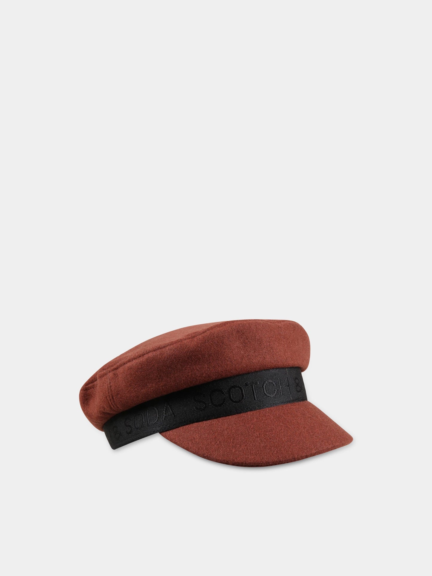 Cappello marrone per bambina con logo,Scotch&soda,163092 0477