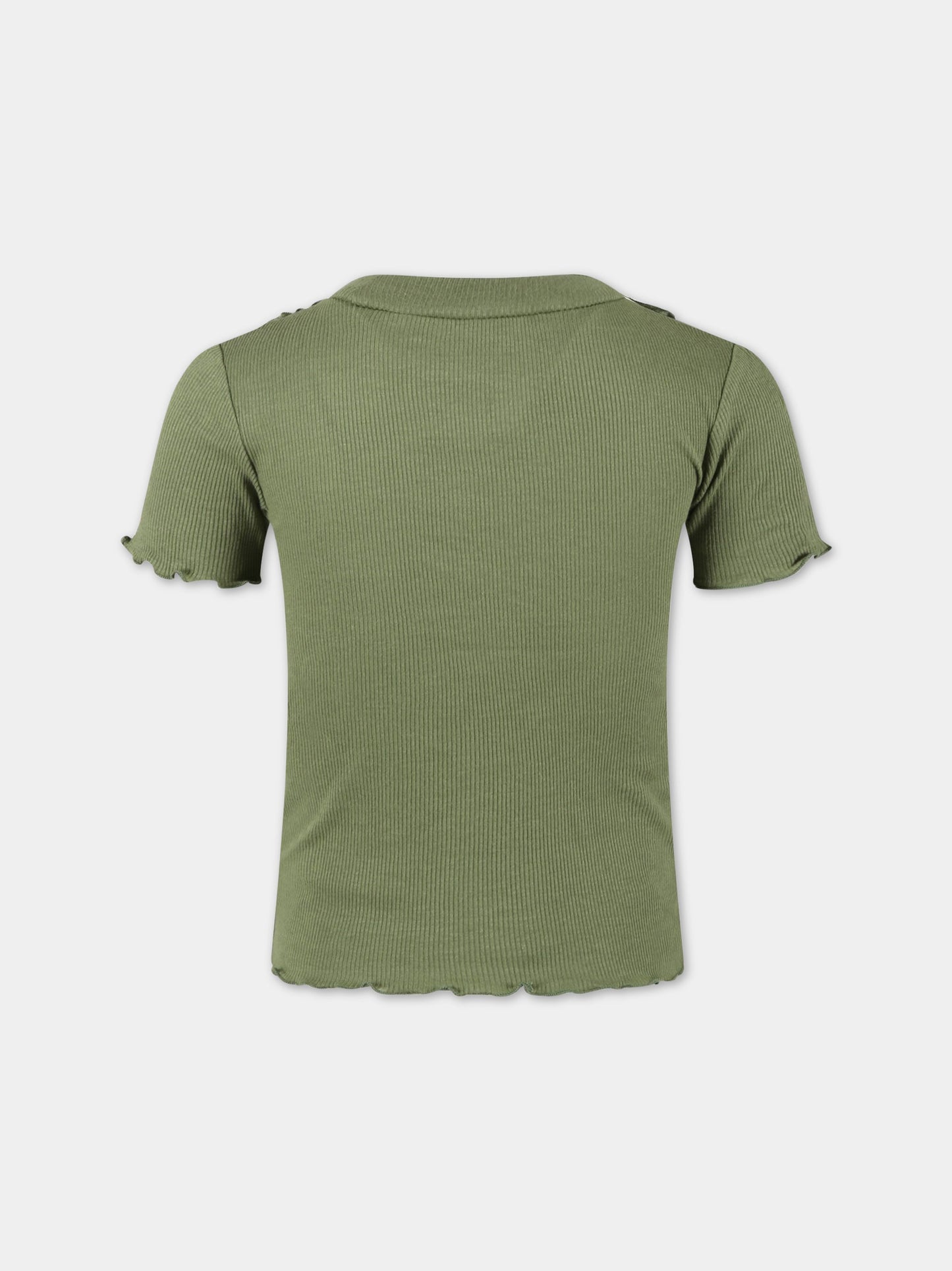T-shirt verde per bambina,Scotch&soda,162595 0115
